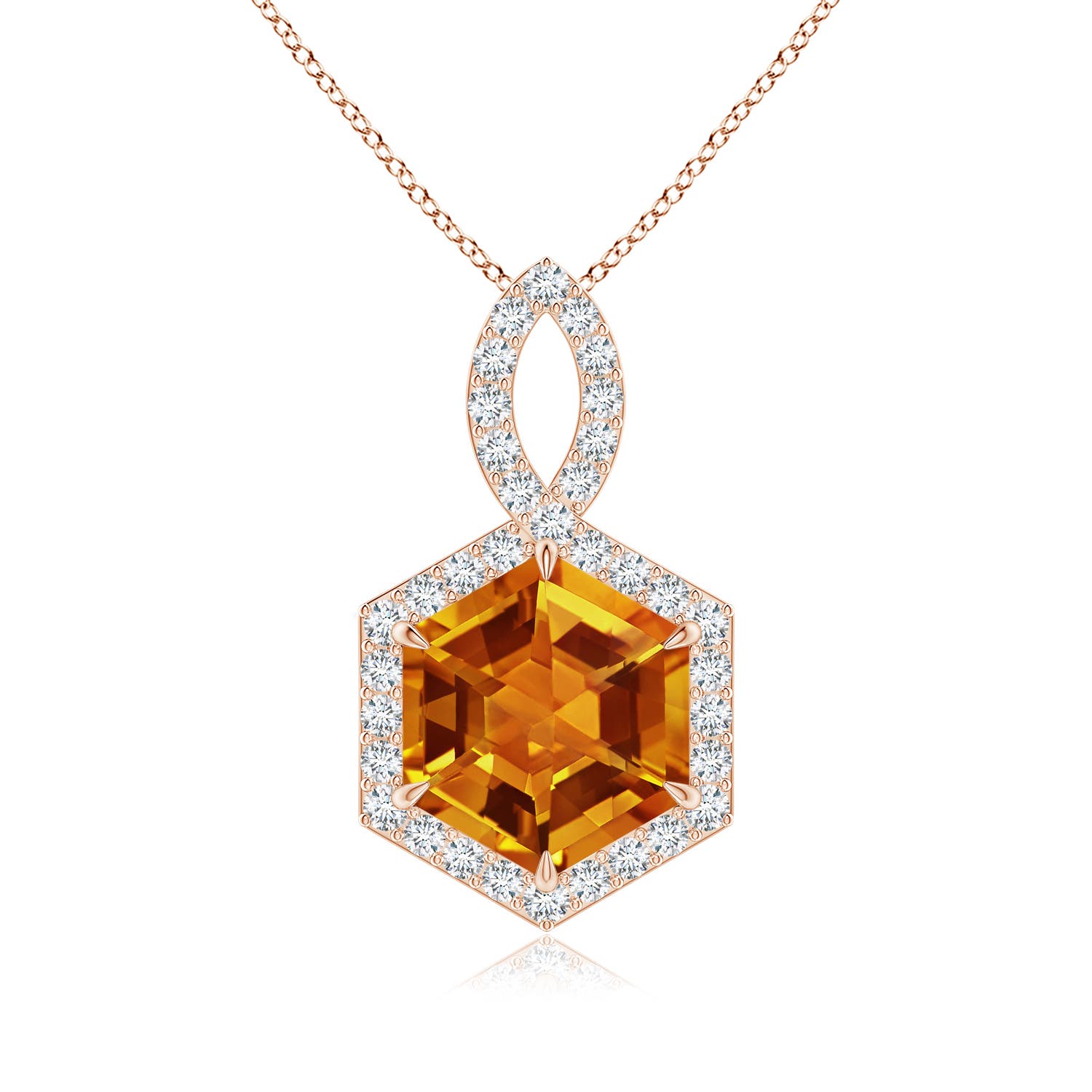 AAAA - Citrine / 2.25 CT / 14 KT Rose Gold