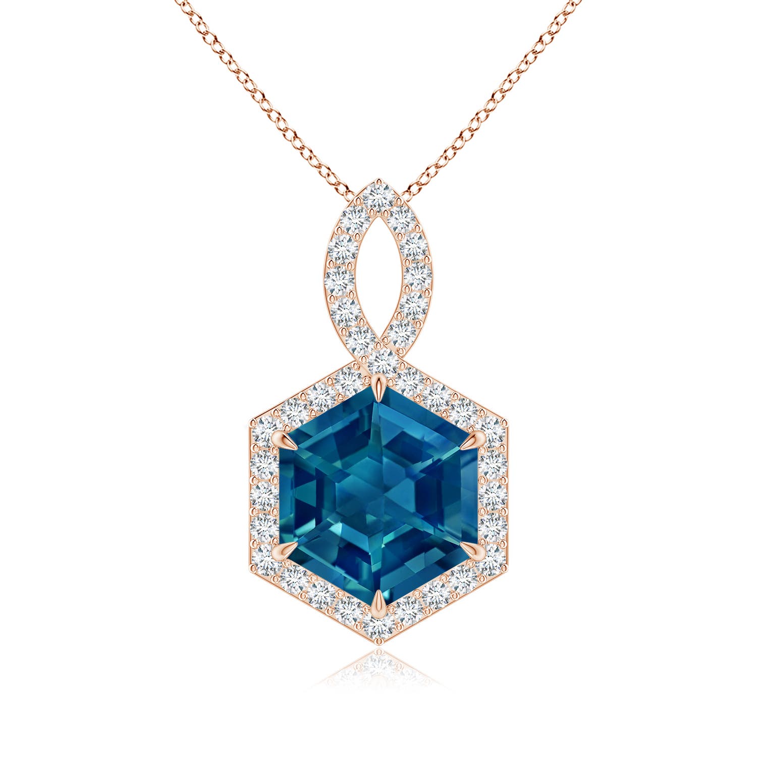 AAAA - London Blue Topaz / 2.65 CT / 14 KT Rose Gold