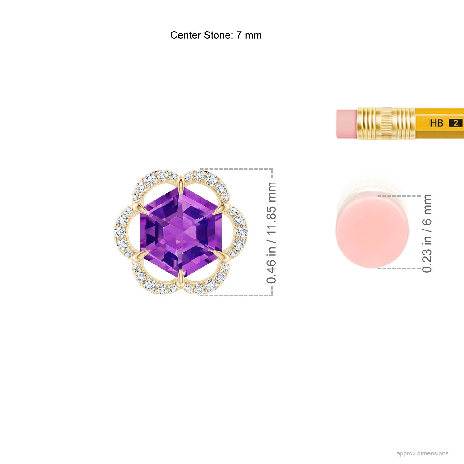 AAAA - Amethyst / 1.62 CT / 14 KT Yellow Gold