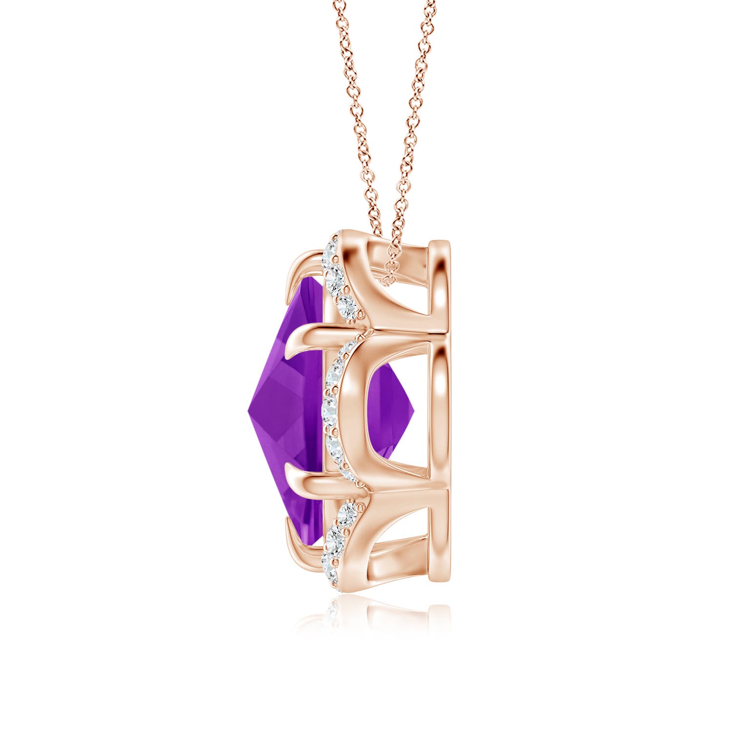 AAAA - Amethyst / 2.17 CT / 14 KT Rose Gold