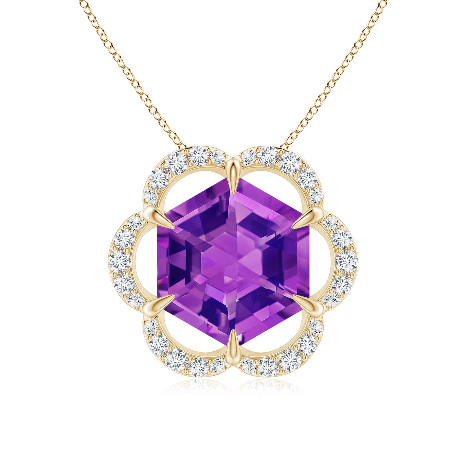 AAAA - Amethyst / 2.17 CT / 14 KT Yellow Gold