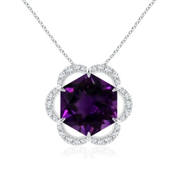 Halo Amethyst Halo Necklaces & Pendants