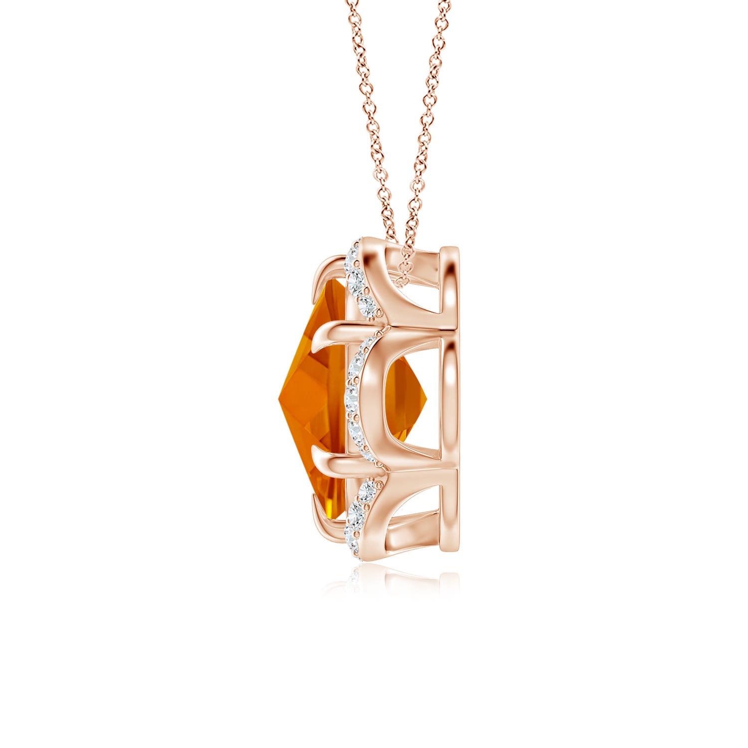 AAAA - Citrine / 1.62 CT / 14 KT Rose Gold