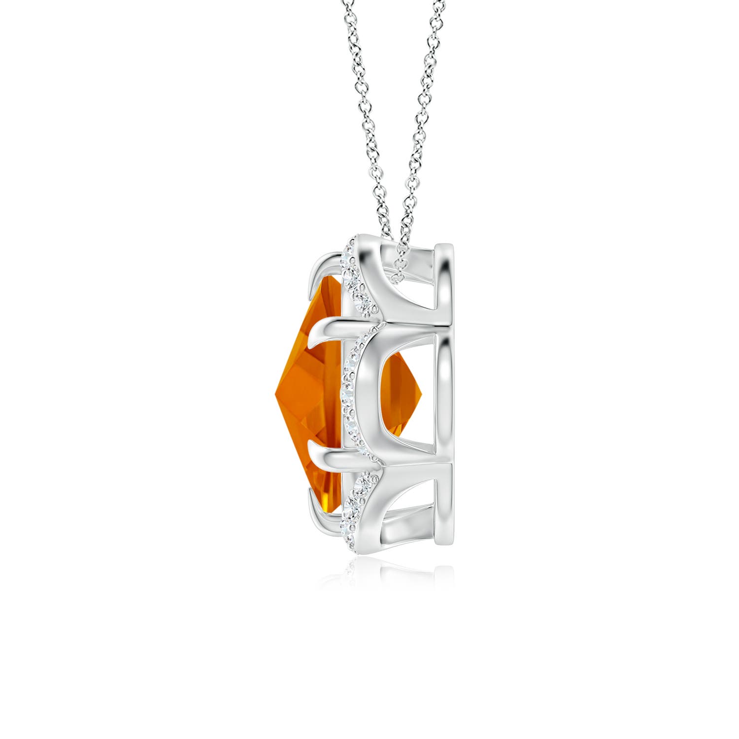 AAAA - Citrine / 1.62 CT / 14 KT White Gold