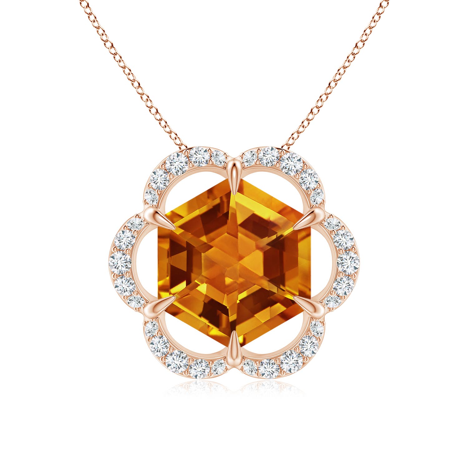 AAAA - Citrine / 2.17 CT / 14 KT Rose Gold