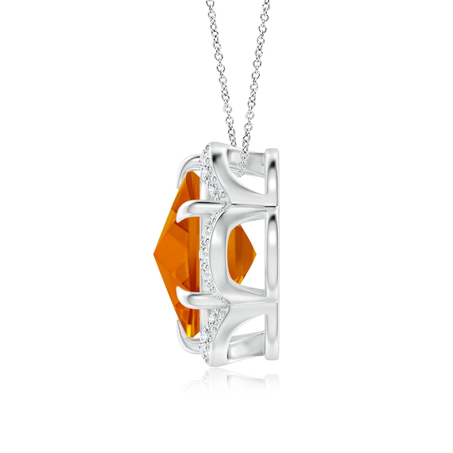 AAAA - Citrine / 2.17 CT / 14 KT White Gold