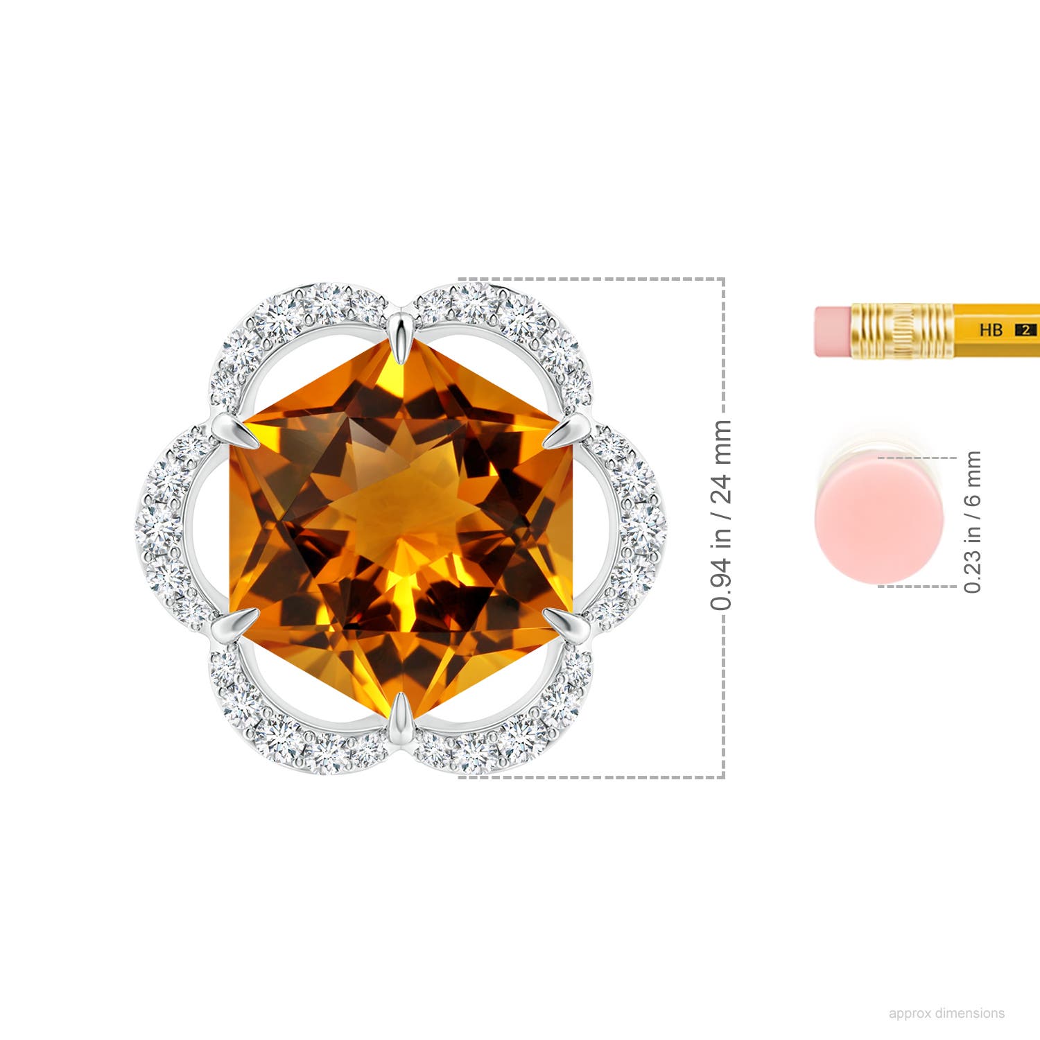 17.21x15.05x10.49mm AAAA FC_SP1893CTD_H-WG-AAAA-17.21x15.05x10.49 in White Gold - ruler