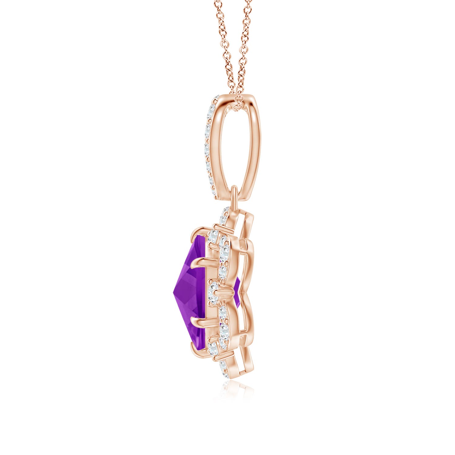 AAAA - Amethyst / 1.76 CT / 14 KT Rose Gold