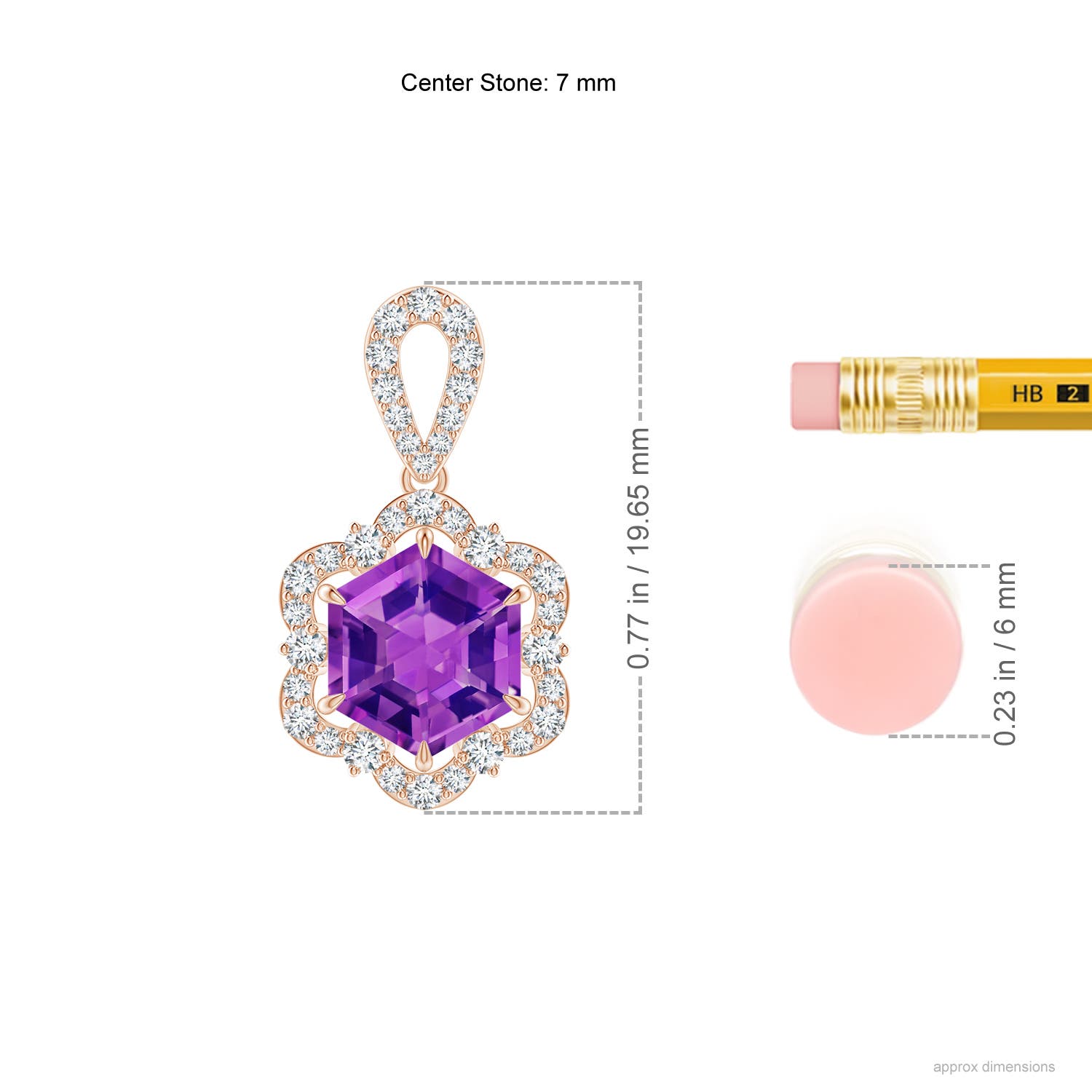 AAAA - Amethyst / 1.76 CT / 14 KT Rose Gold