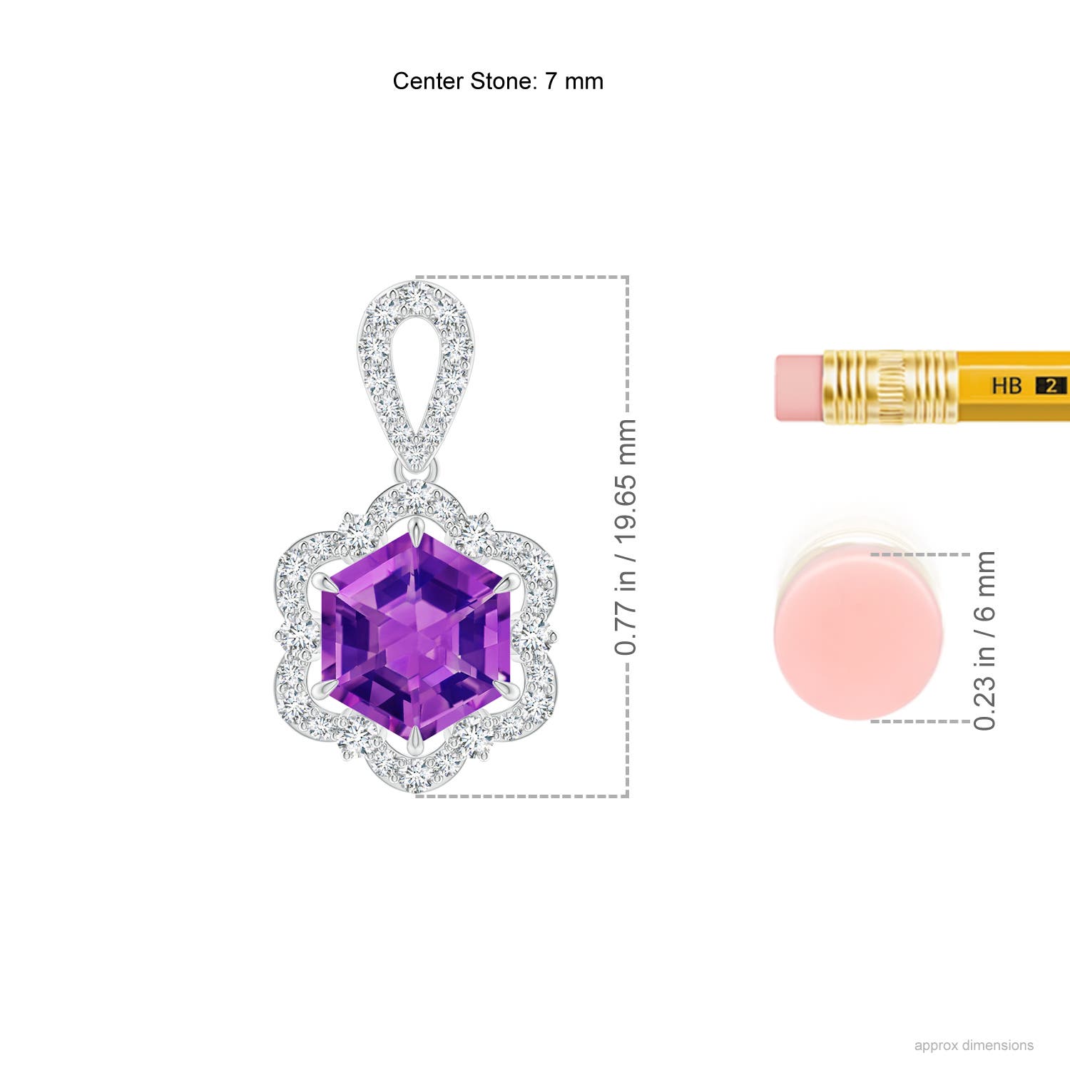 AAAA - Amethyst / 1.76 CT / 14 KT White Gold