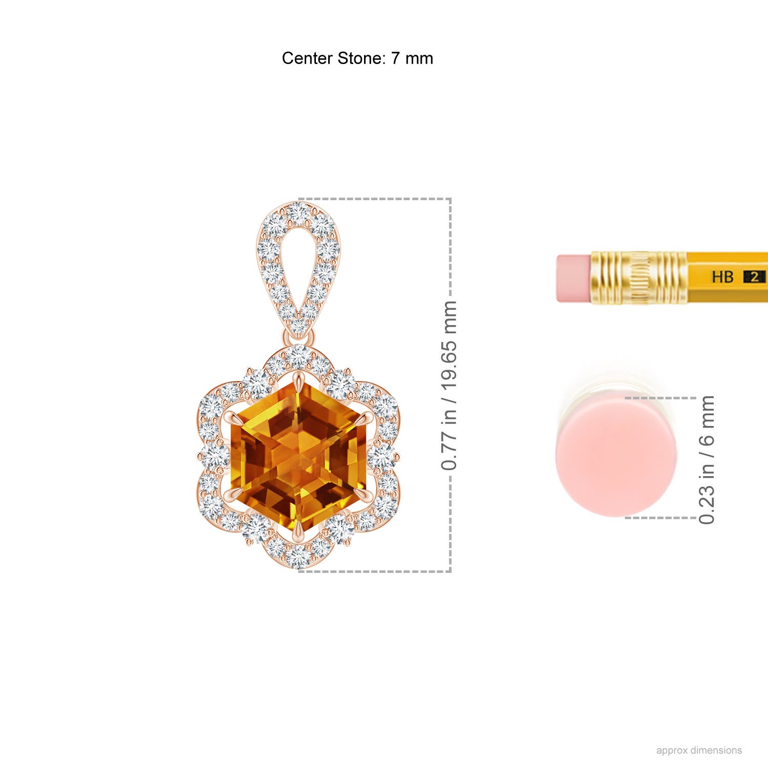 AAAA - Citrine / 1.76 CT / 14 KT Rose Gold