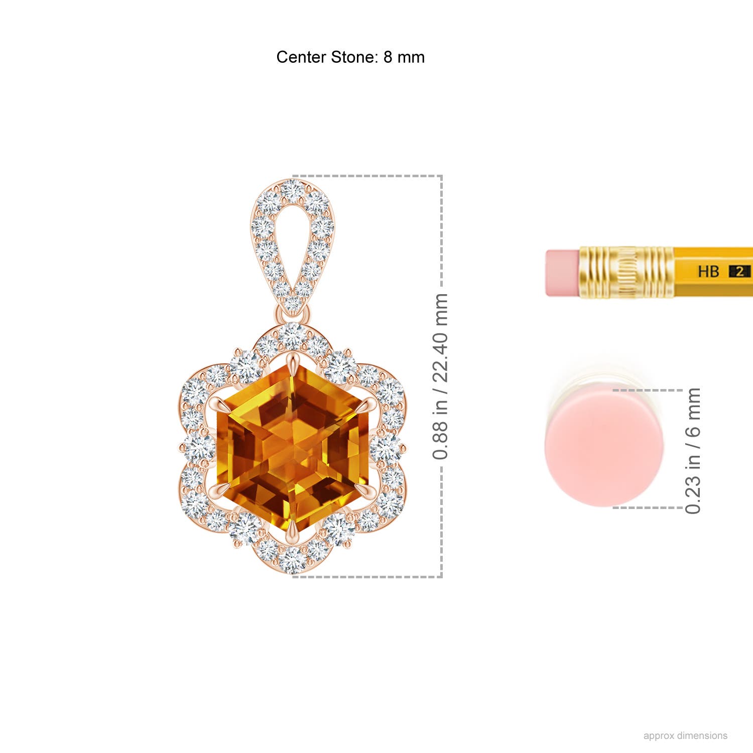 AAAA - Citrine / 2.37 CT / 14 KT Rose Gold