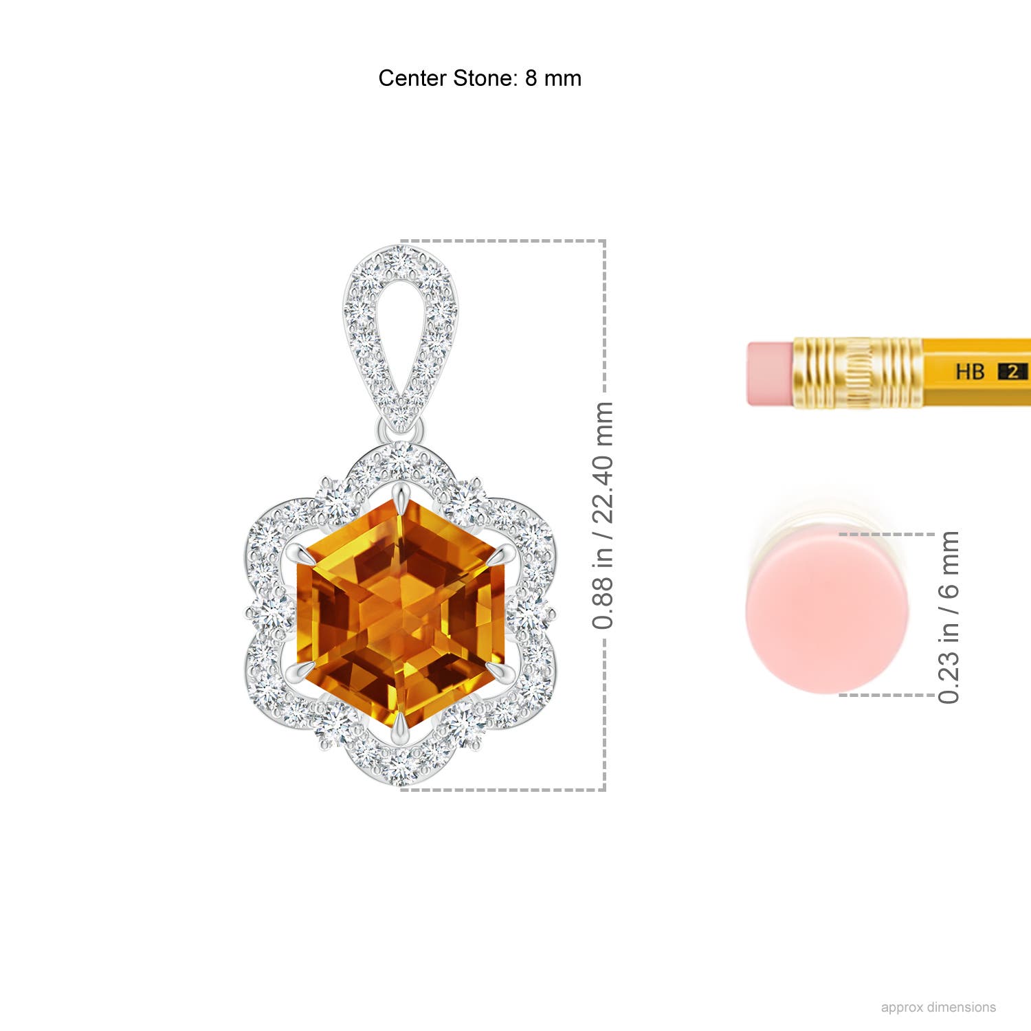 AAAA - Citrine / 2.37 CT / 14 KT White Gold