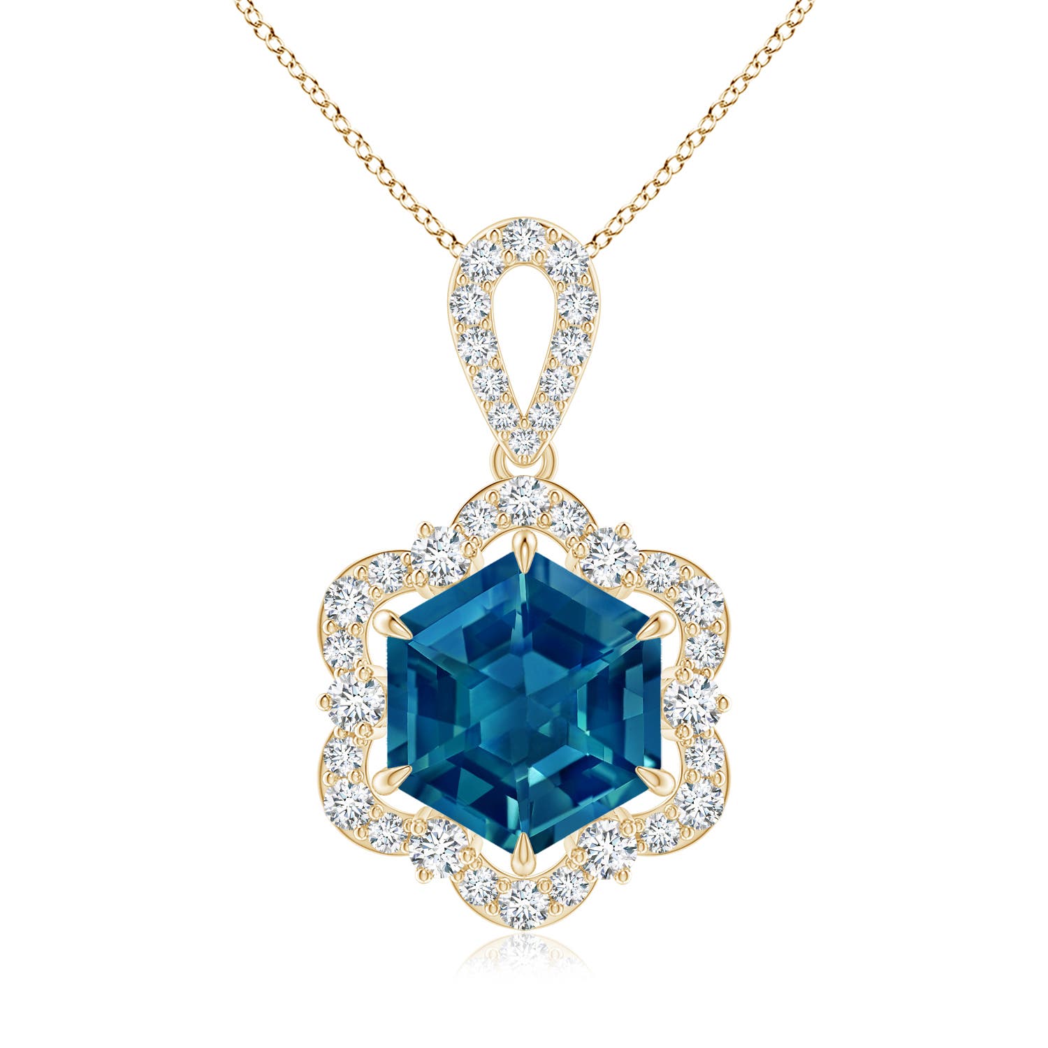 AAAA - London Blue Topaz / 2.77 CT / 14 KT Yellow Gold