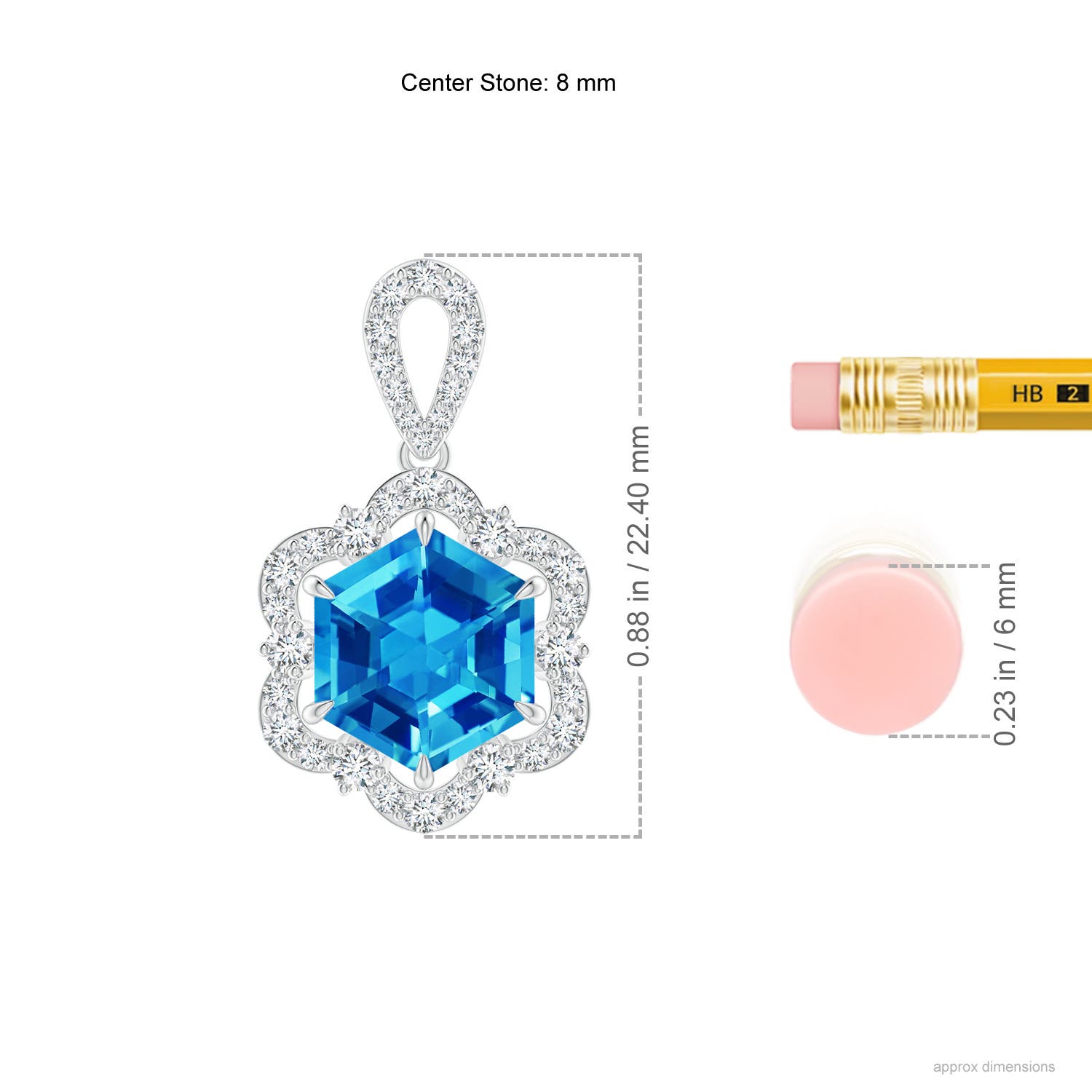 AAAA - Swiss Blue Topaz / 2.77 CT / 14 KT White Gold