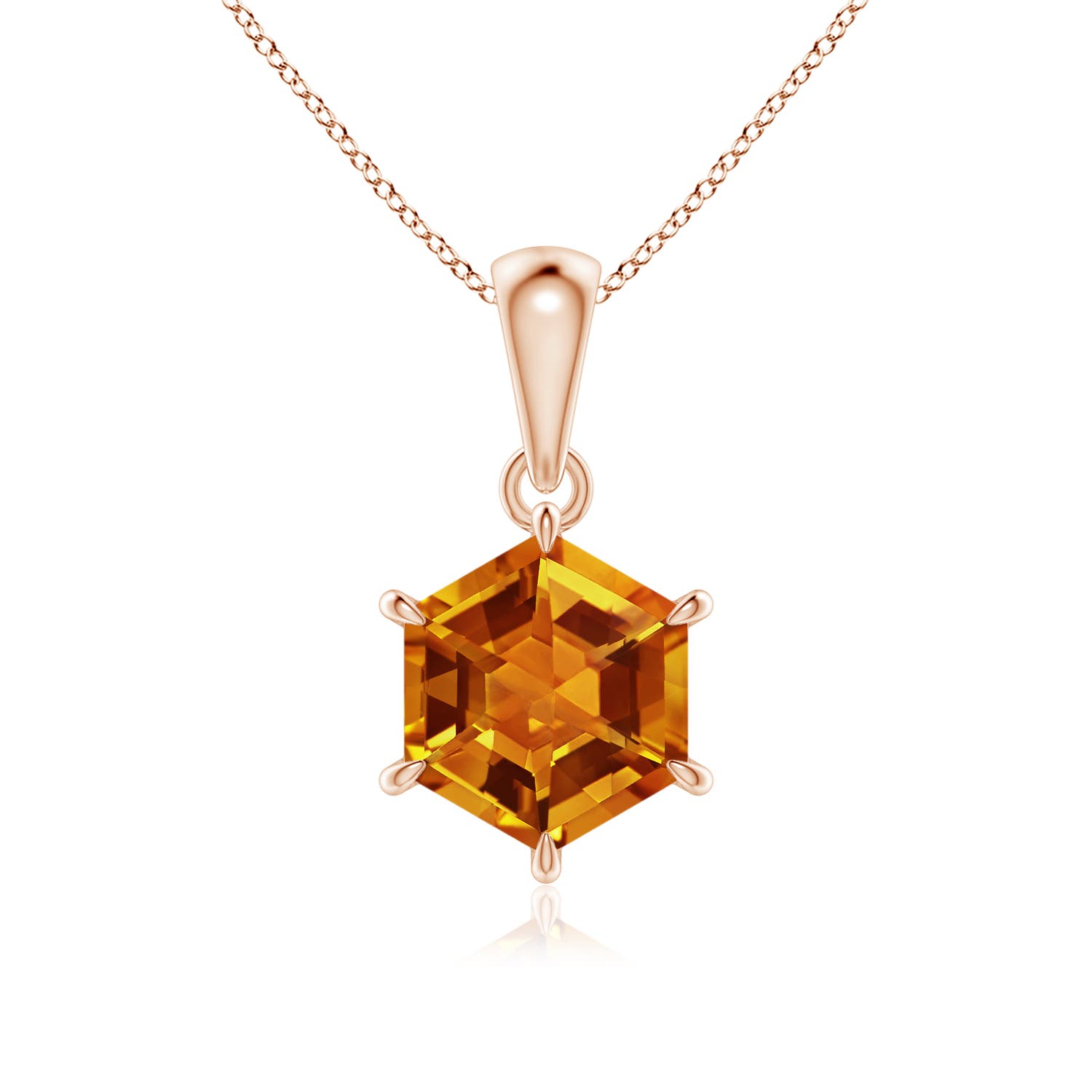 AAAA - Citrine / 1.5 CT / 14 KT Rose Gold