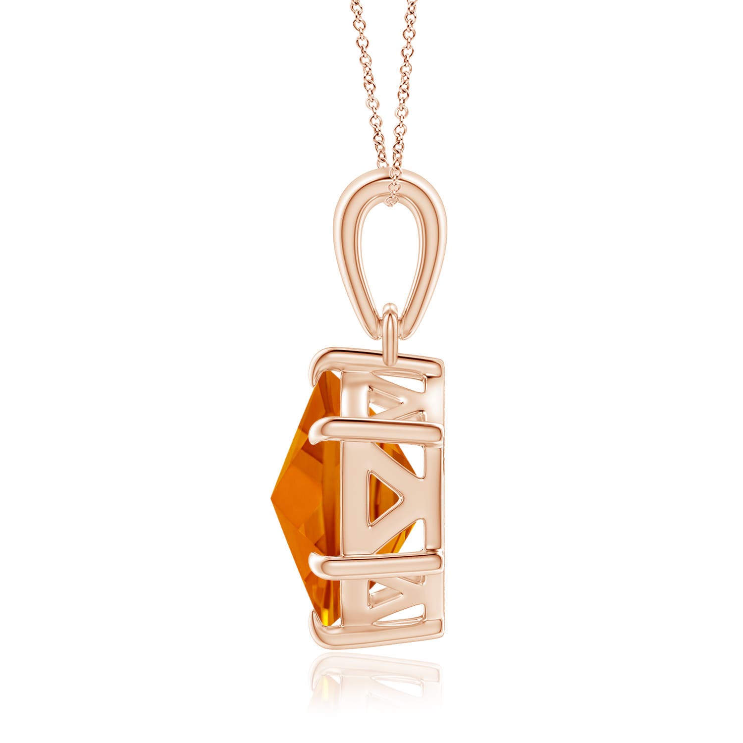 AAAA - Citrine / 2 CT / 14 KT Rose Gold