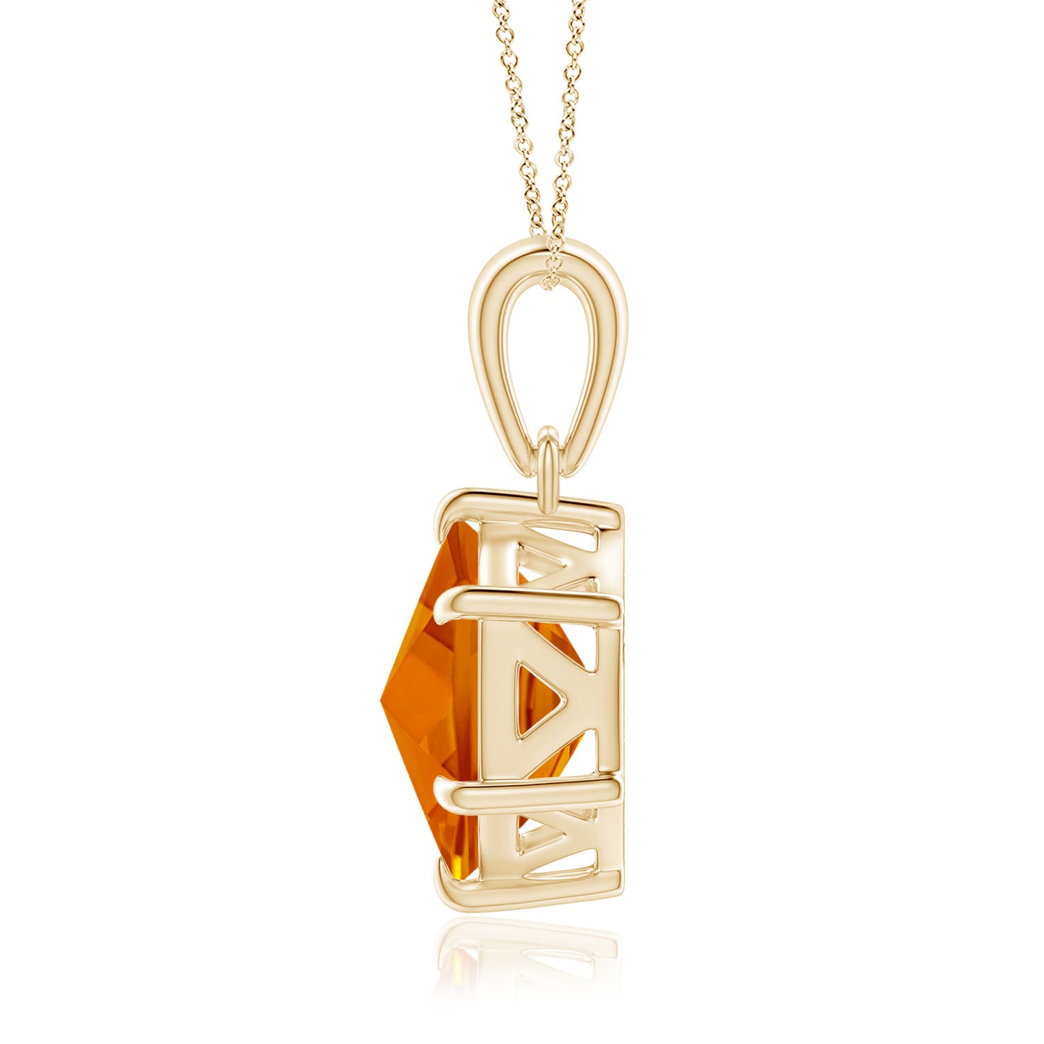 AAAA - Citrine / 2 CT / 14 KT Yellow Gold