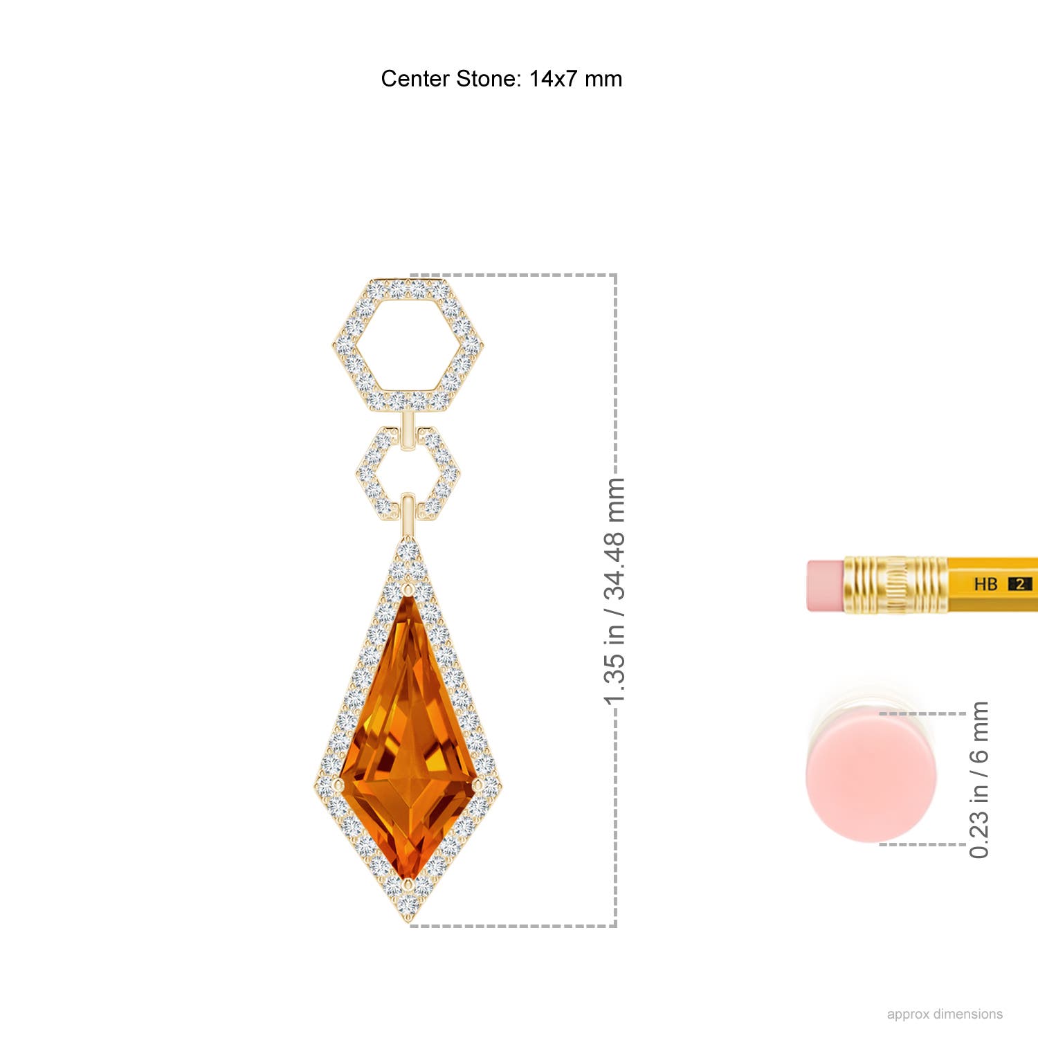 AAAA - Citrine / 3.79 CT / 14 KT Yellow Gold