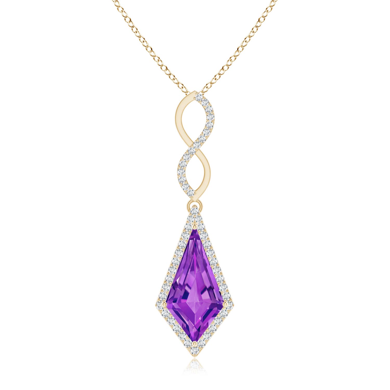 AAAA - Amethyst / 4.78 CT / 14 KT Yellow Gold