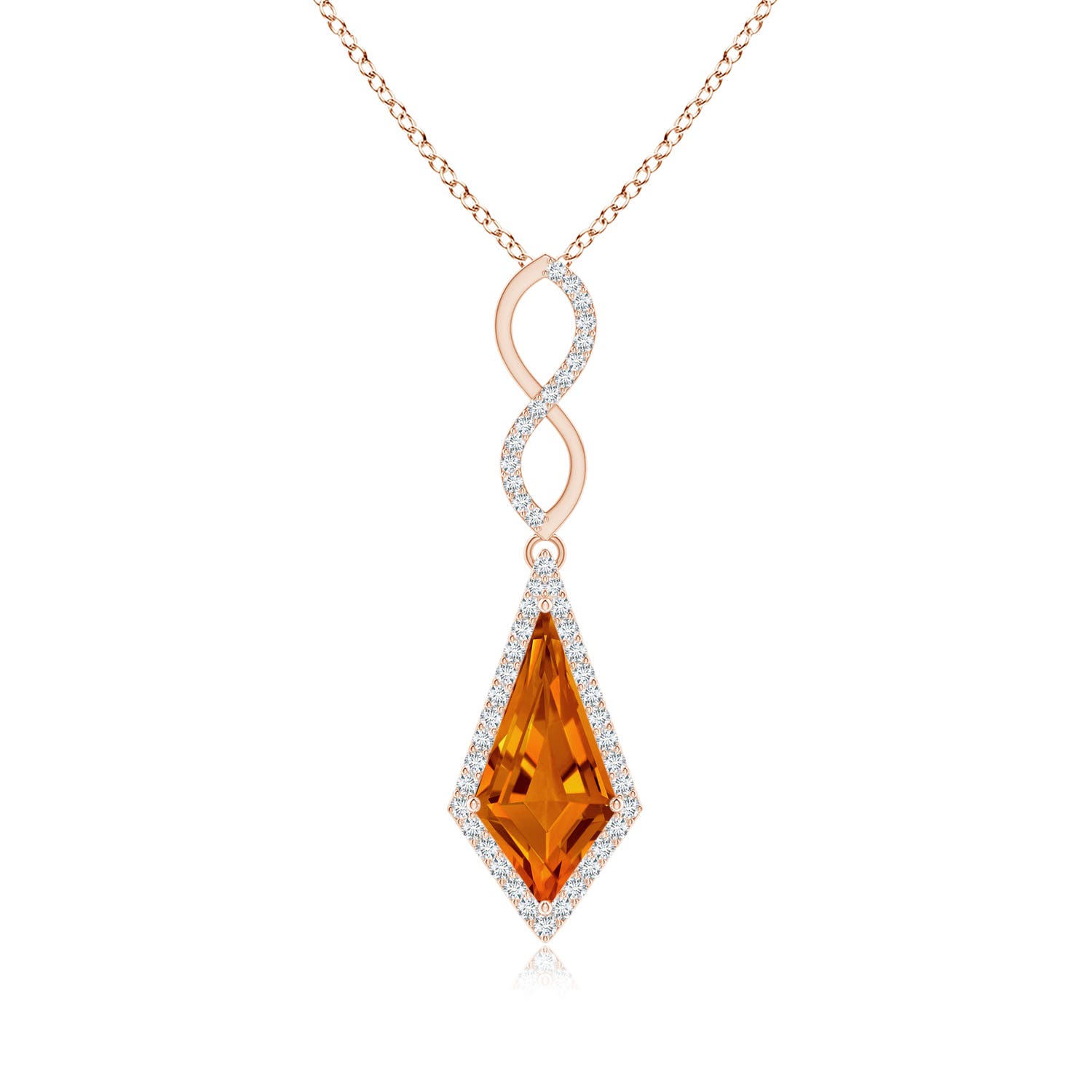 AAAA - Citrine / 3.71 CT / 14 KT Rose Gold