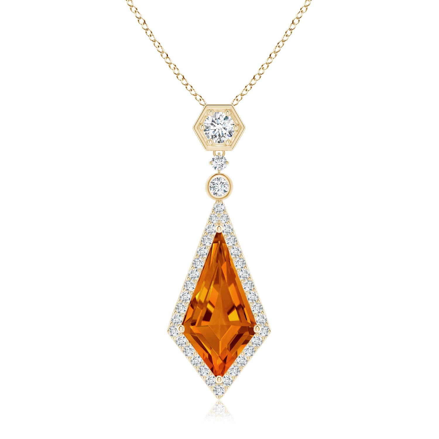 AAAA - Citrine / 4.91 CT / 14 KT Yellow Gold