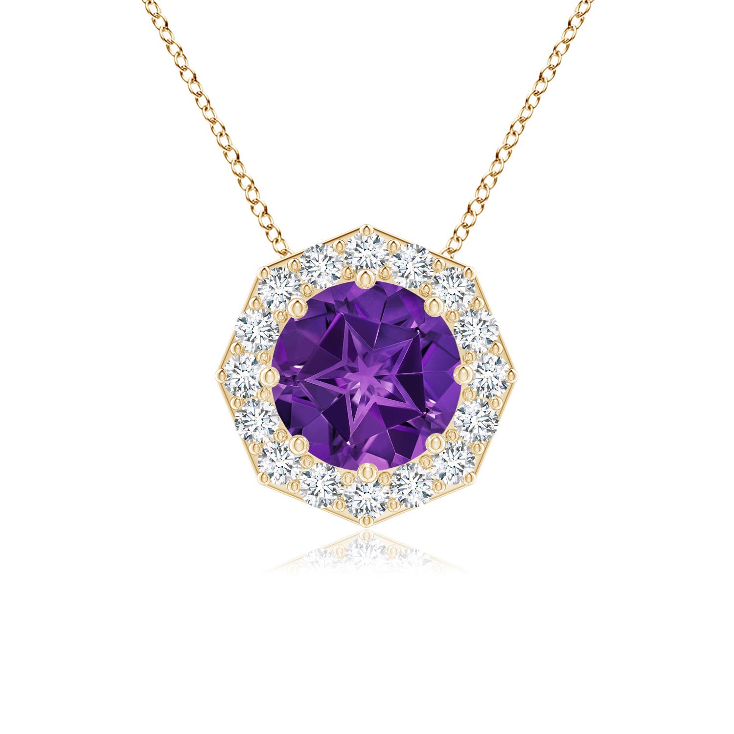 AAAA - Amethyst / 2.56 CT / 14 KT Yellow Gold