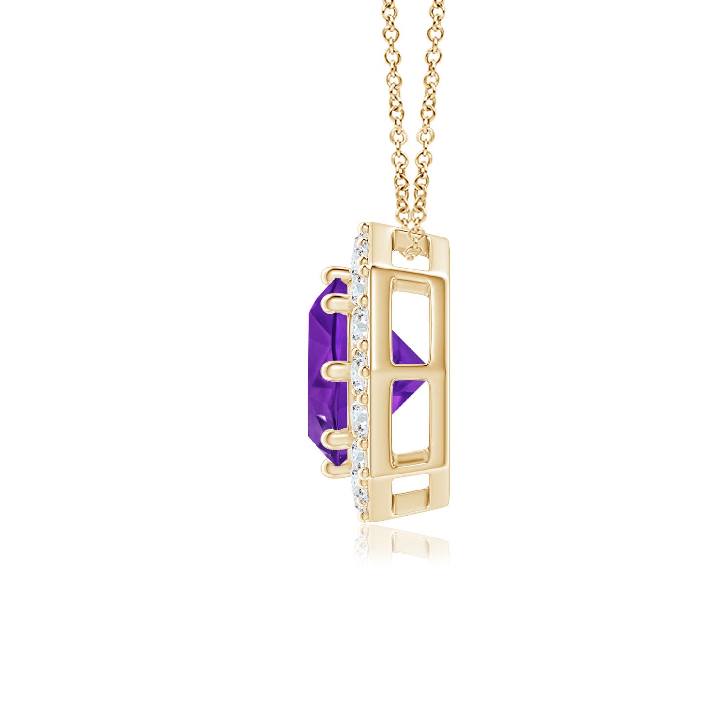 AAAA - Amethyst / 2.56 CT / 14 KT Yellow Gold