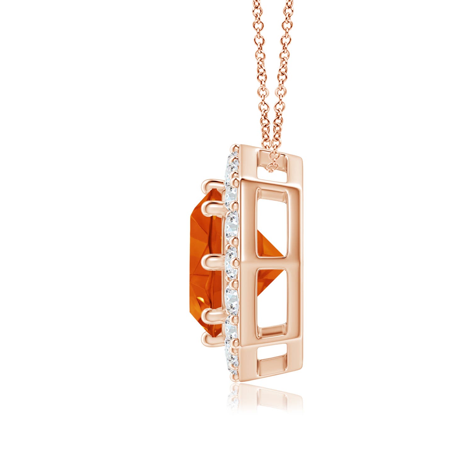 AAAA - Citrine / 4.73 CT / 14 KT Rose Gold