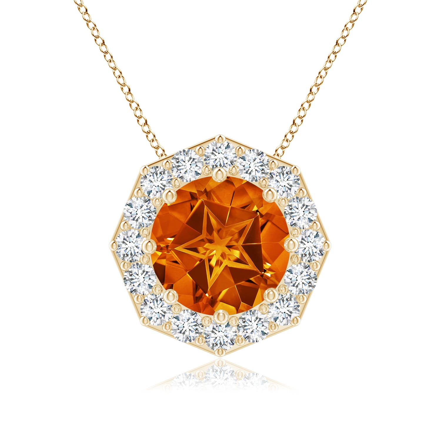 AAAA - Citrine / 4.73 CT / 14 KT Yellow Gold