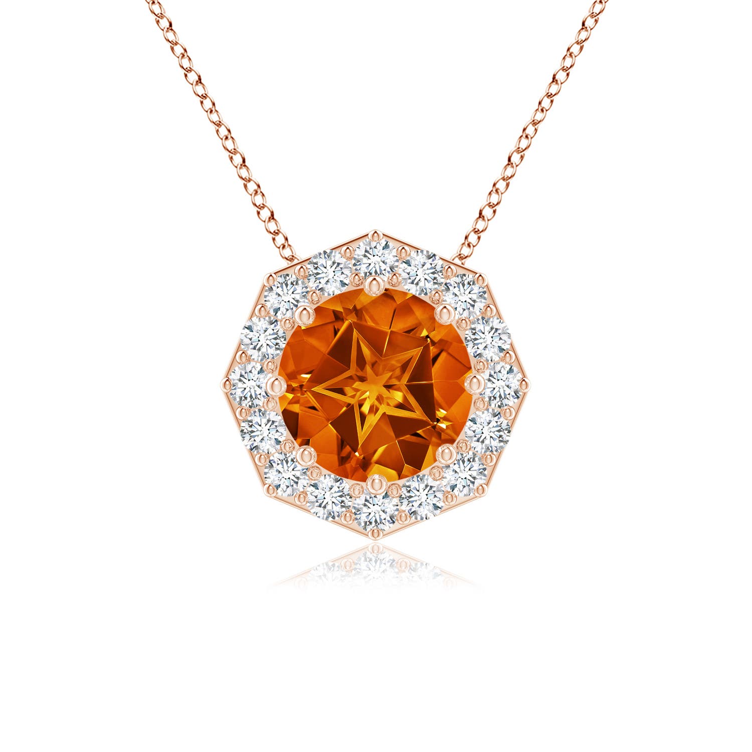 AAAA - Citrine / 2.56 CT / 14 KT Rose Gold