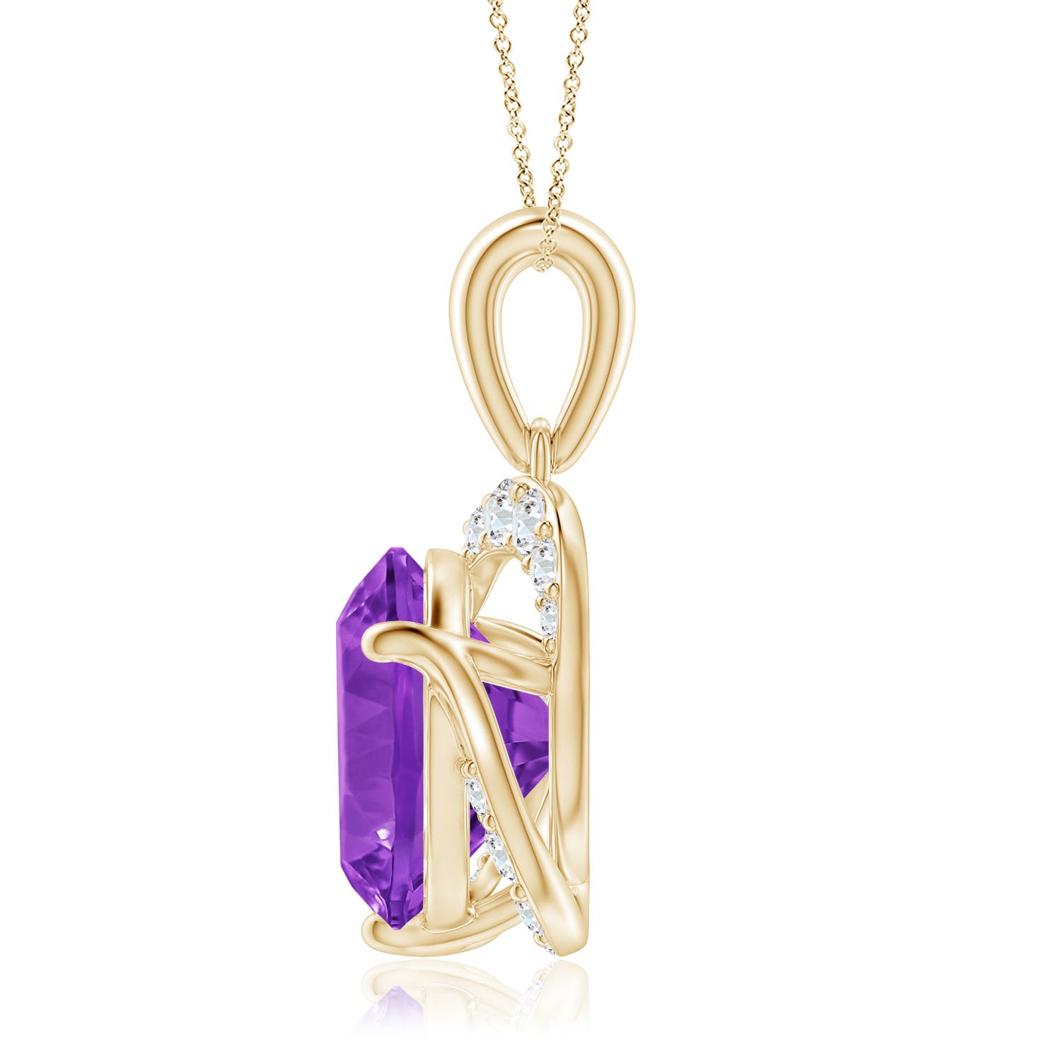 AAAA - Amethyst / 3.22 CT / 14 KT Yellow Gold