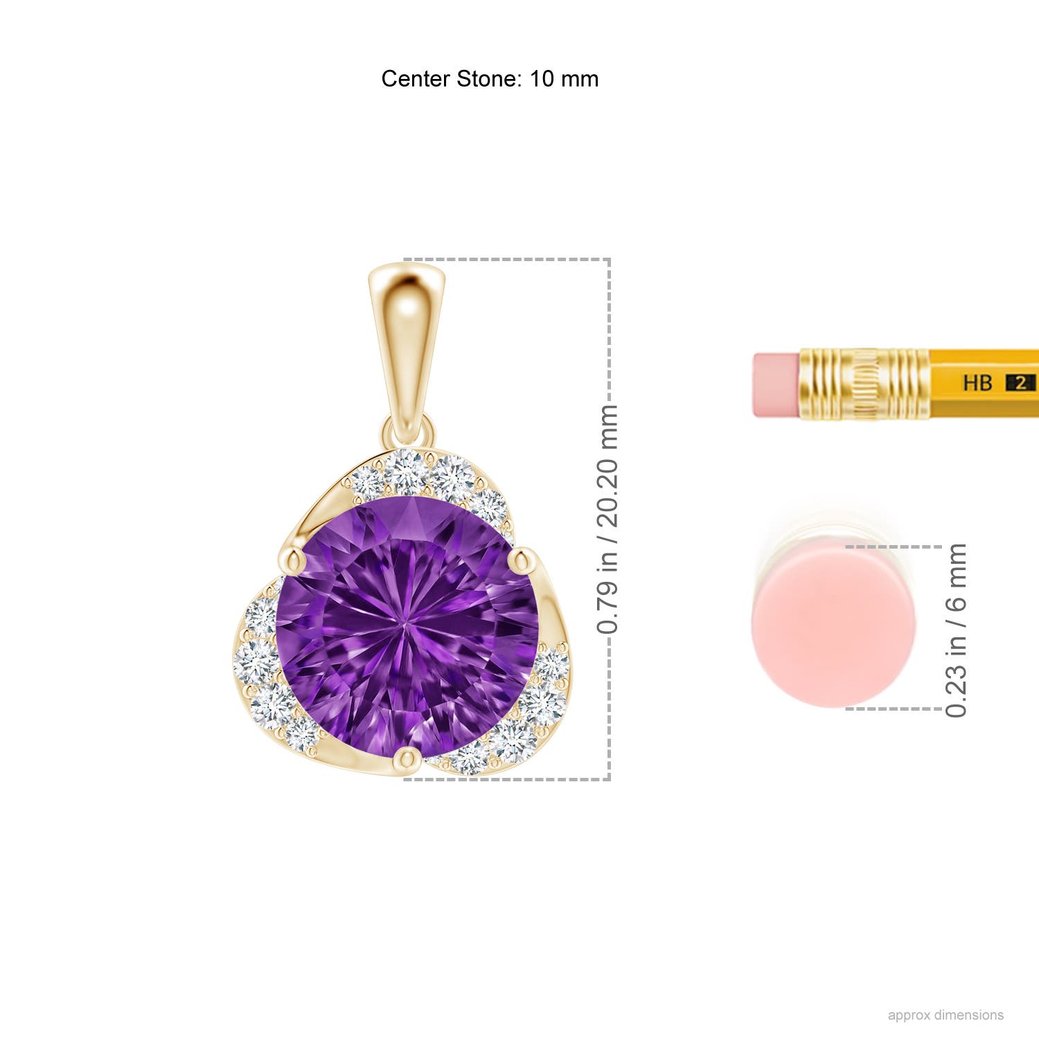 AAAA - Amethyst / 3.22 CT / 14 KT Yellow Gold