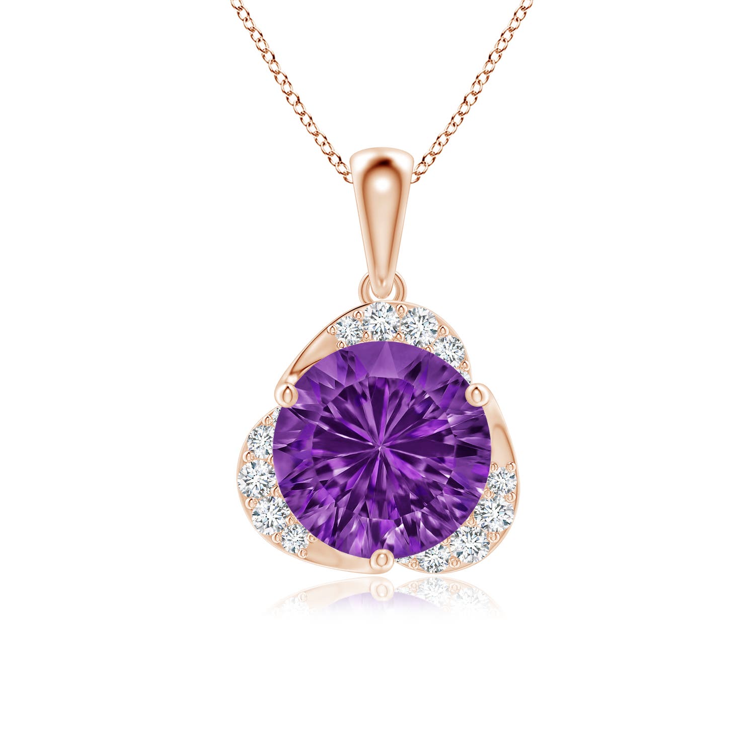 AAAA - Amethyst / 1.92 CT / 14 KT Rose Gold