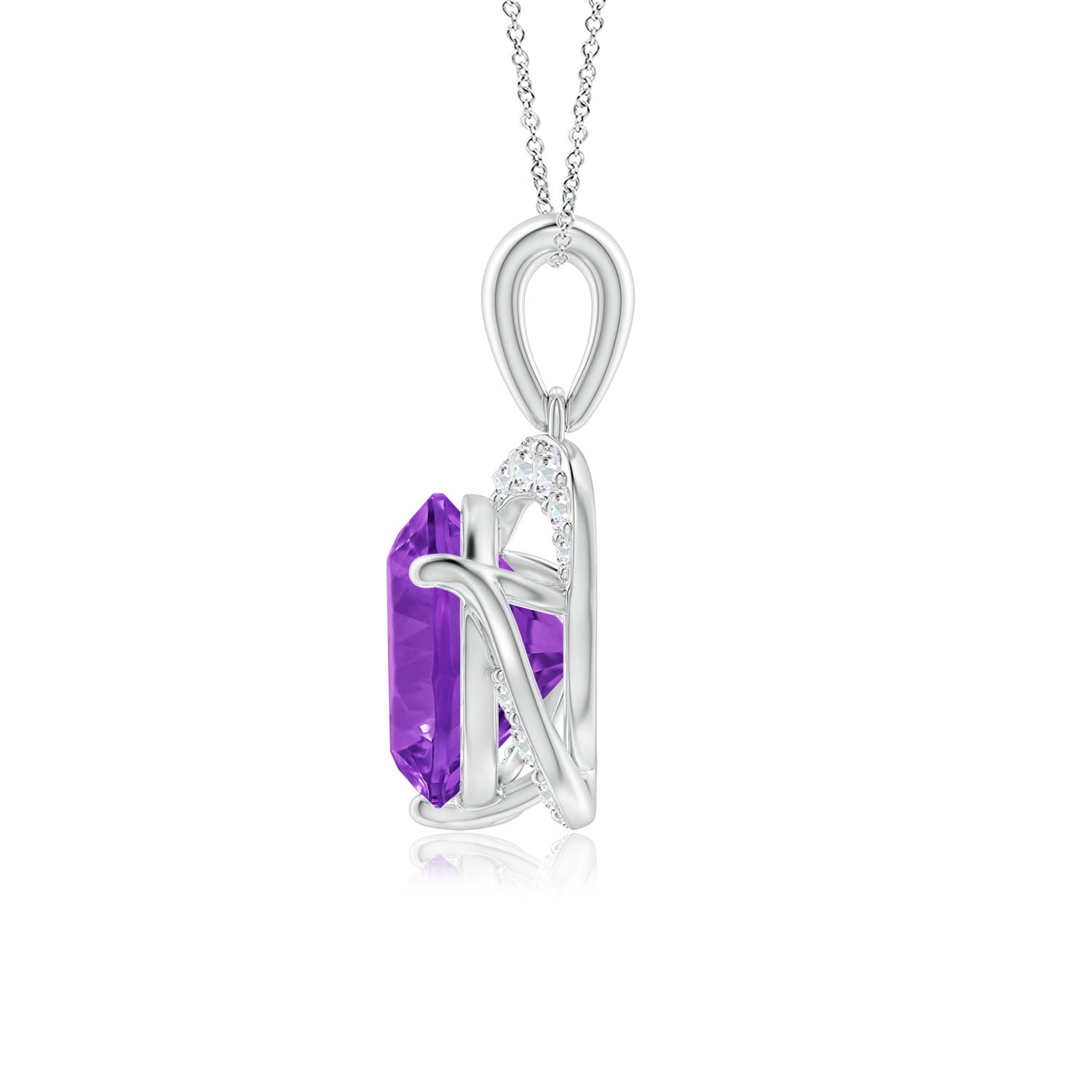 AAAA - Amethyst / 1.92 CT / 14 KT White Gold