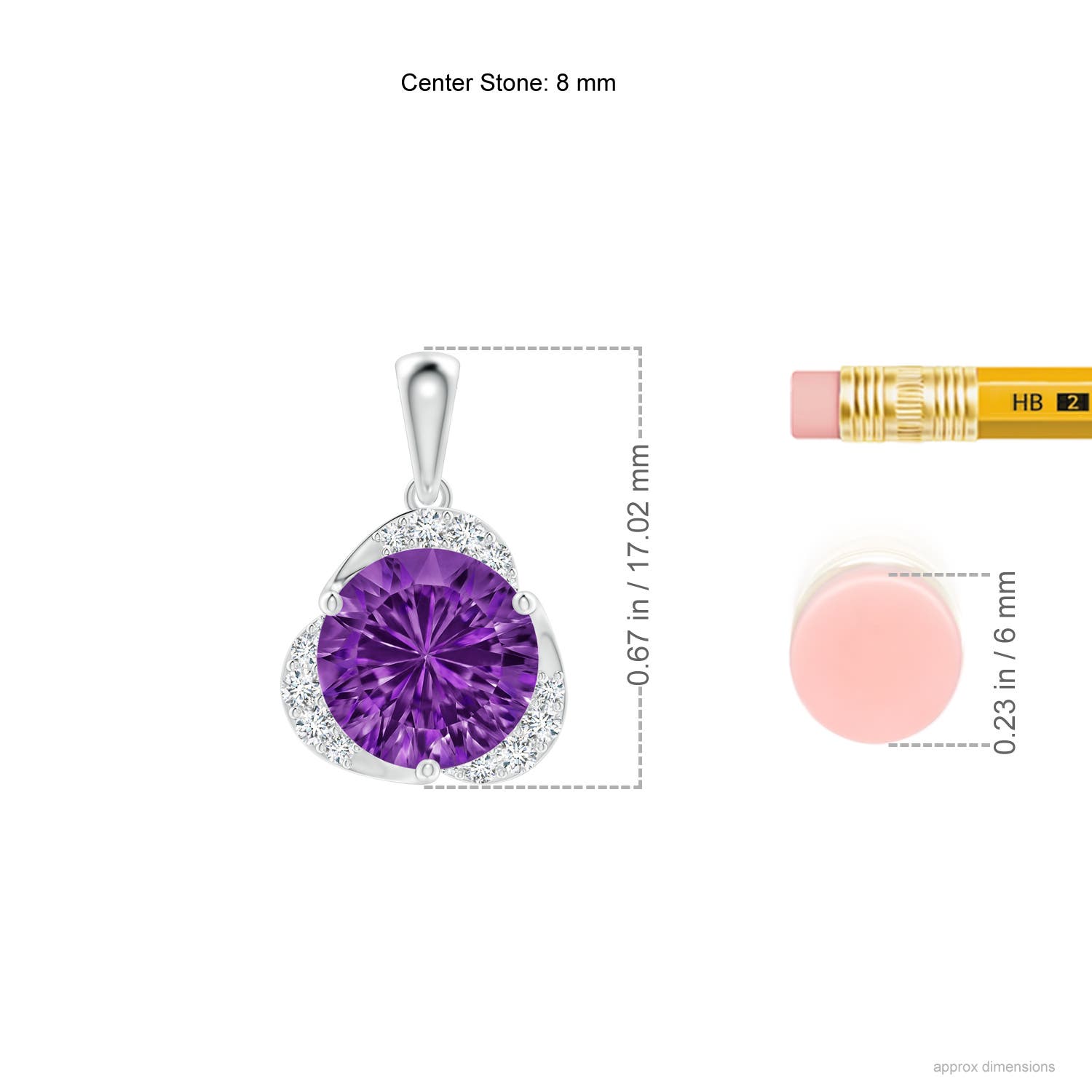 AAAA - Amethyst / 1.92 CT / 14 KT White Gold