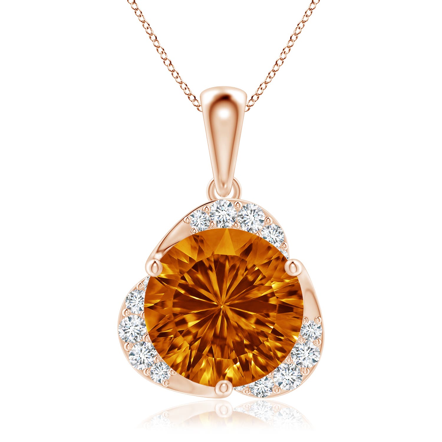 AAAA - Citrine / 3.22 CT / 14 KT Rose Gold