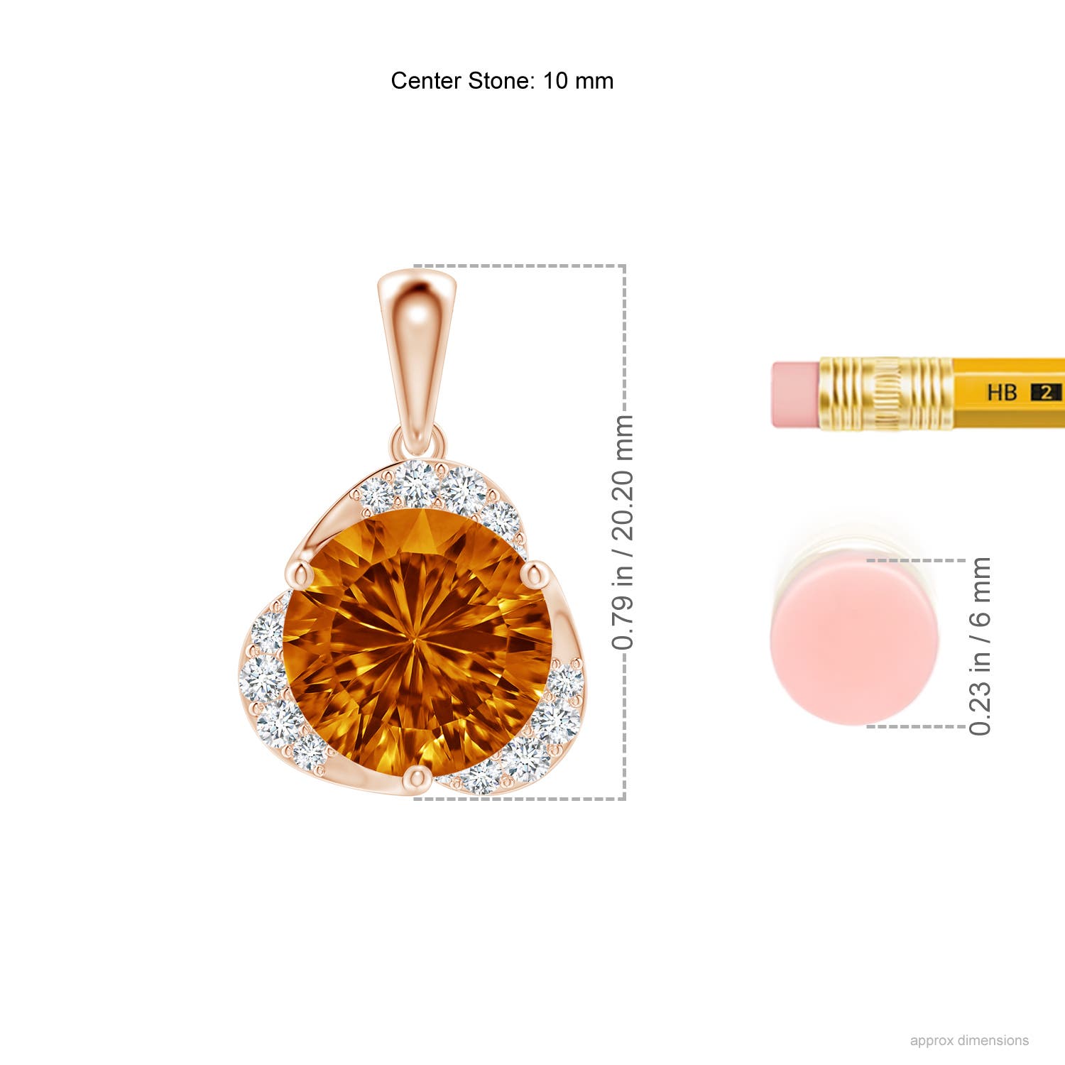 AAAA - Citrine / 3.22 CT / 14 KT Rose Gold