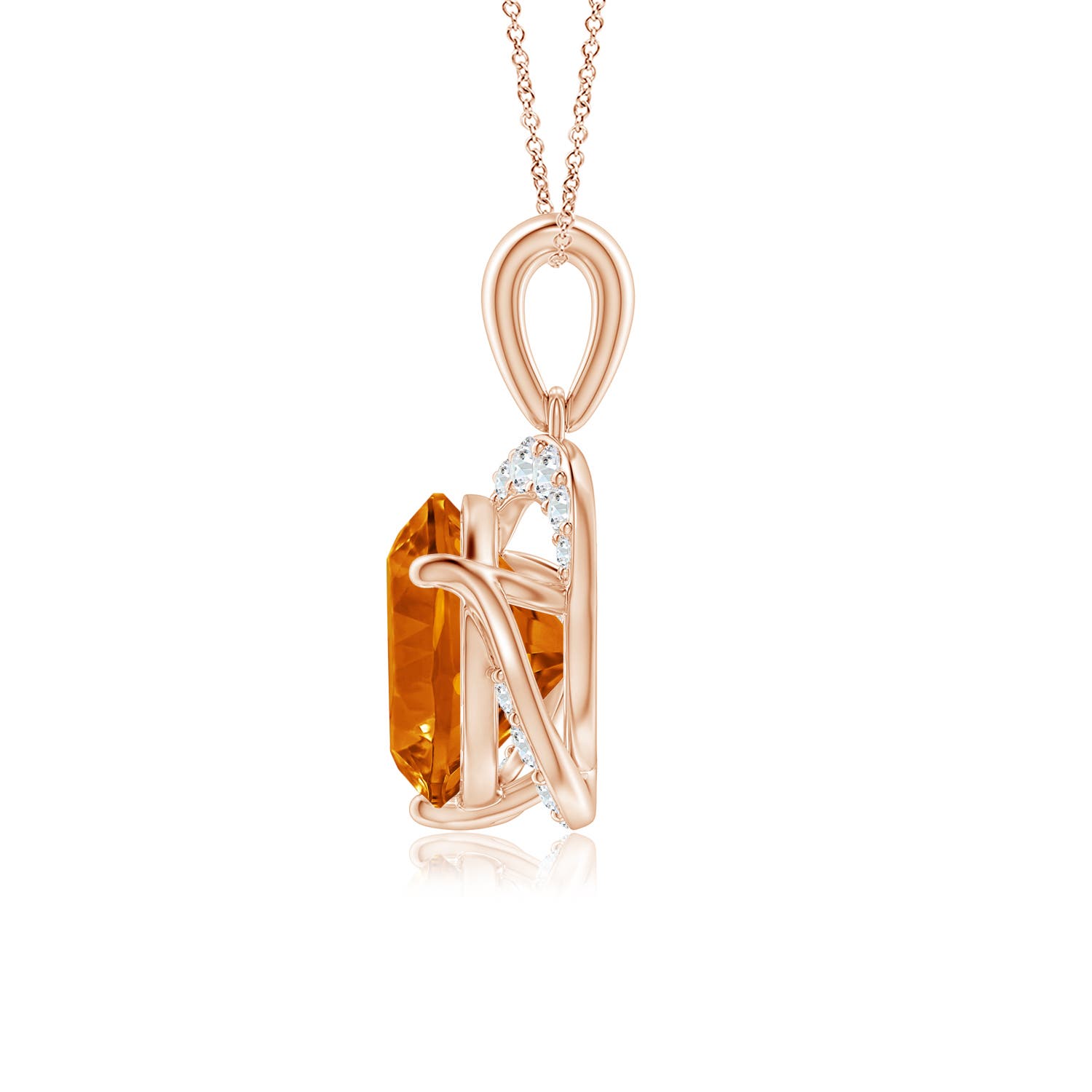 AAAA - Citrine / 1.92 CT / 14 KT Rose Gold