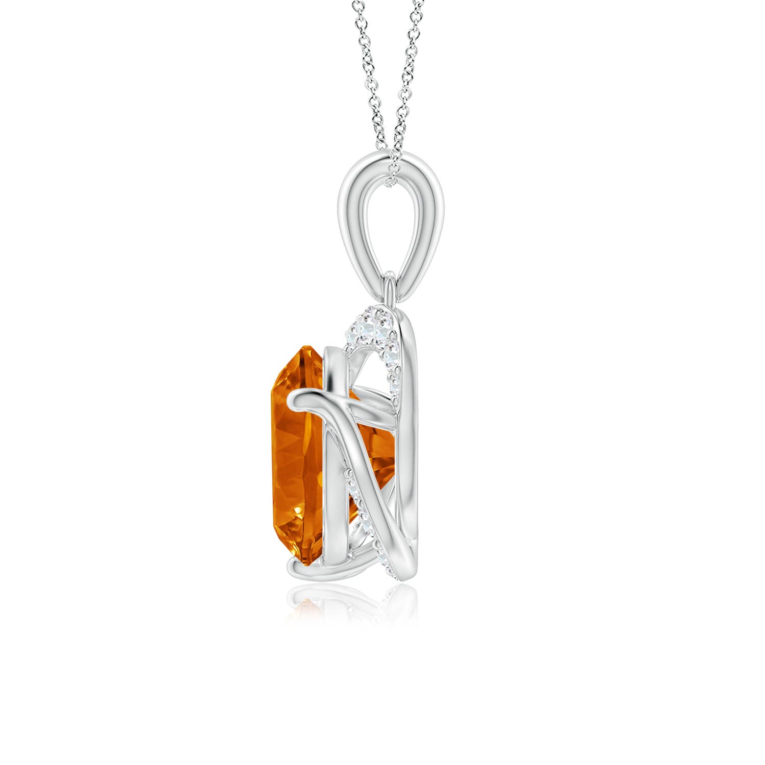 AAAA - Citrine / 1.92 CT / 14 KT White Gold