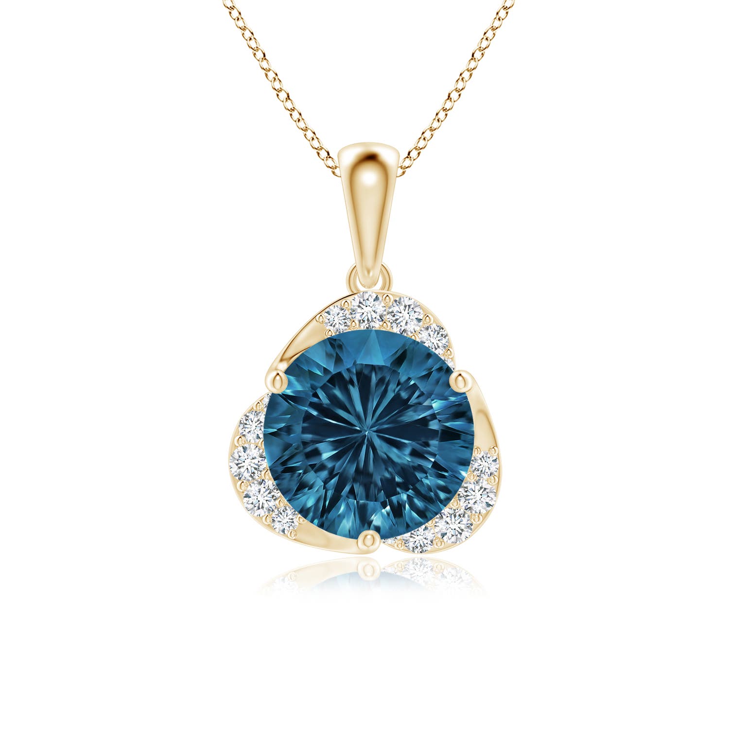 AAAA - London Blue Topaz / 2.22 CT / 14 KT Yellow Gold