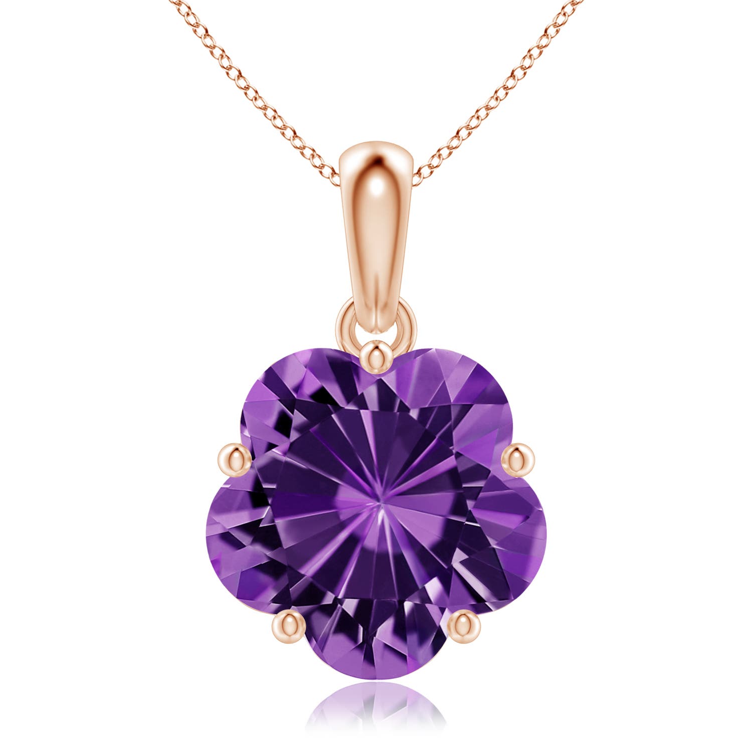 AAAA - Amethyst / 3.5 CT / 14 KT Rose Gold