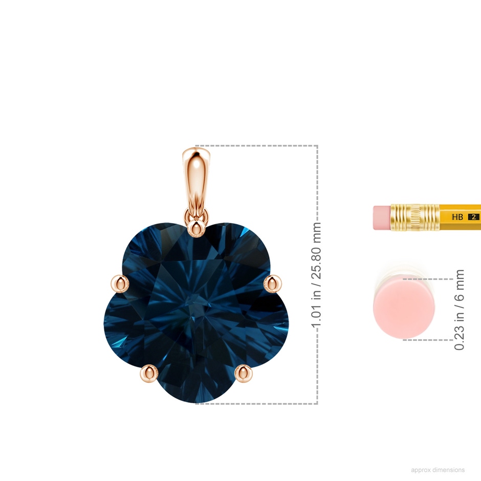 14.61x15.14x10.35mm AAAA FC_SP1901LBT_H-RGE-AAAA-14.61x15.14x10.35 in 18K Rose Gold ruler