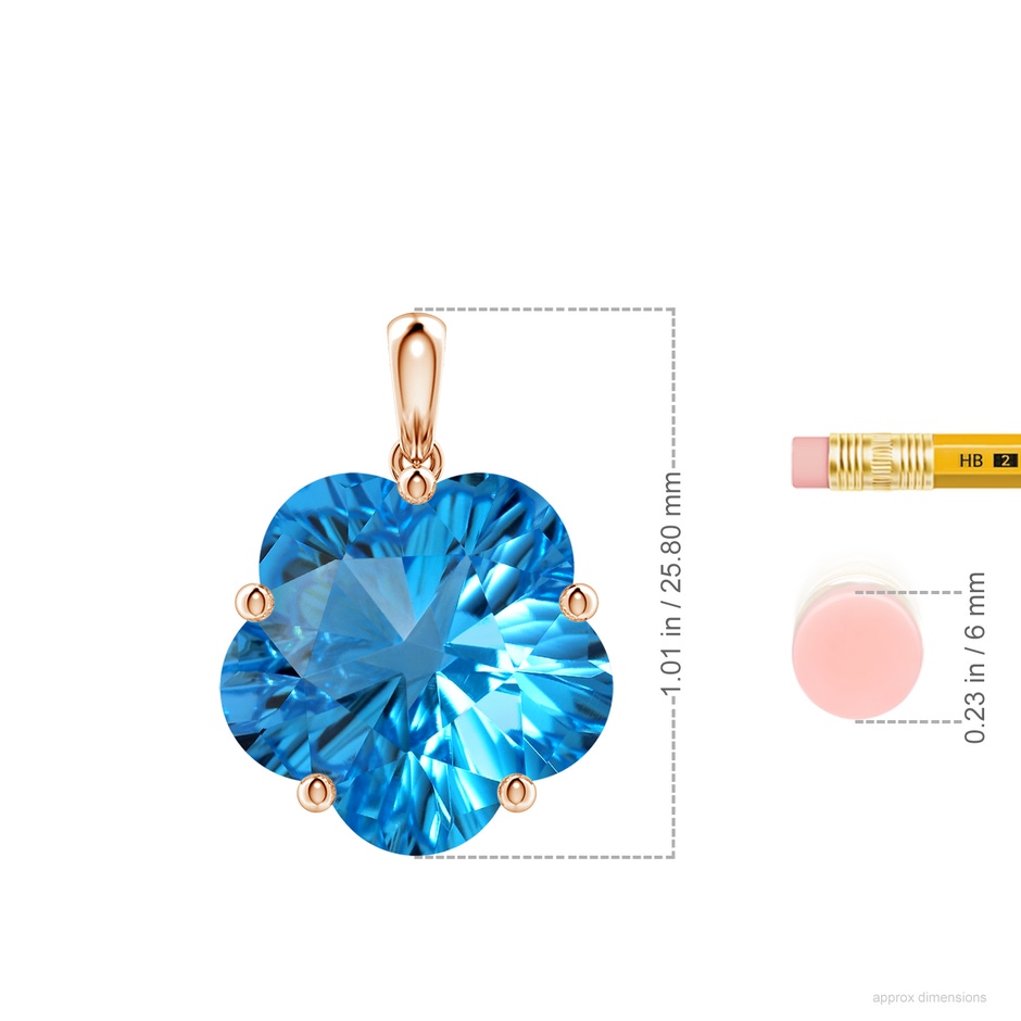 15.30x15.24x9.76mm AAAA FC_SP1901SBT_H-RGE-AAAA-15.30x15.24x9.76 in 18K Rose Gold ruler