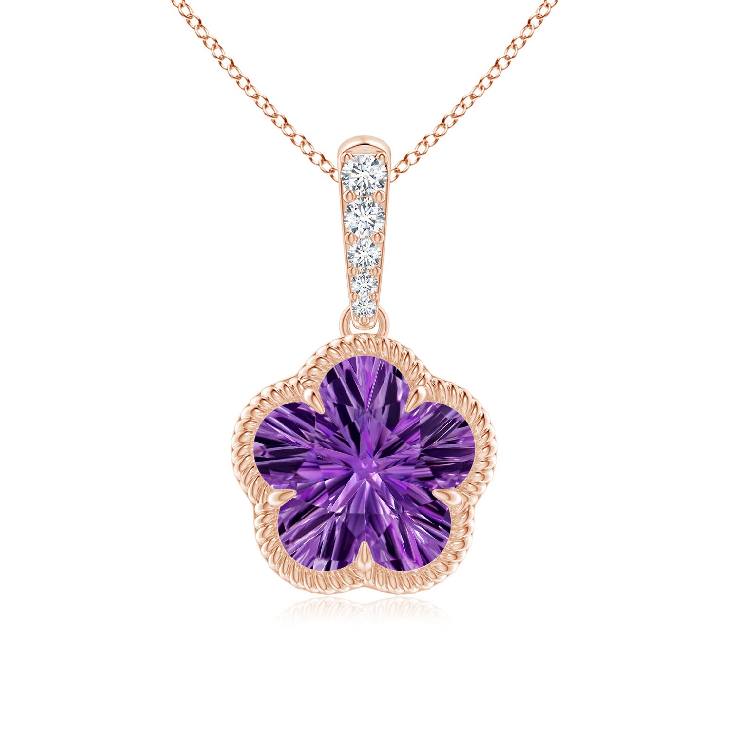 AAAA - Amethyst / 2.05 CT / 14 KT Rose Gold