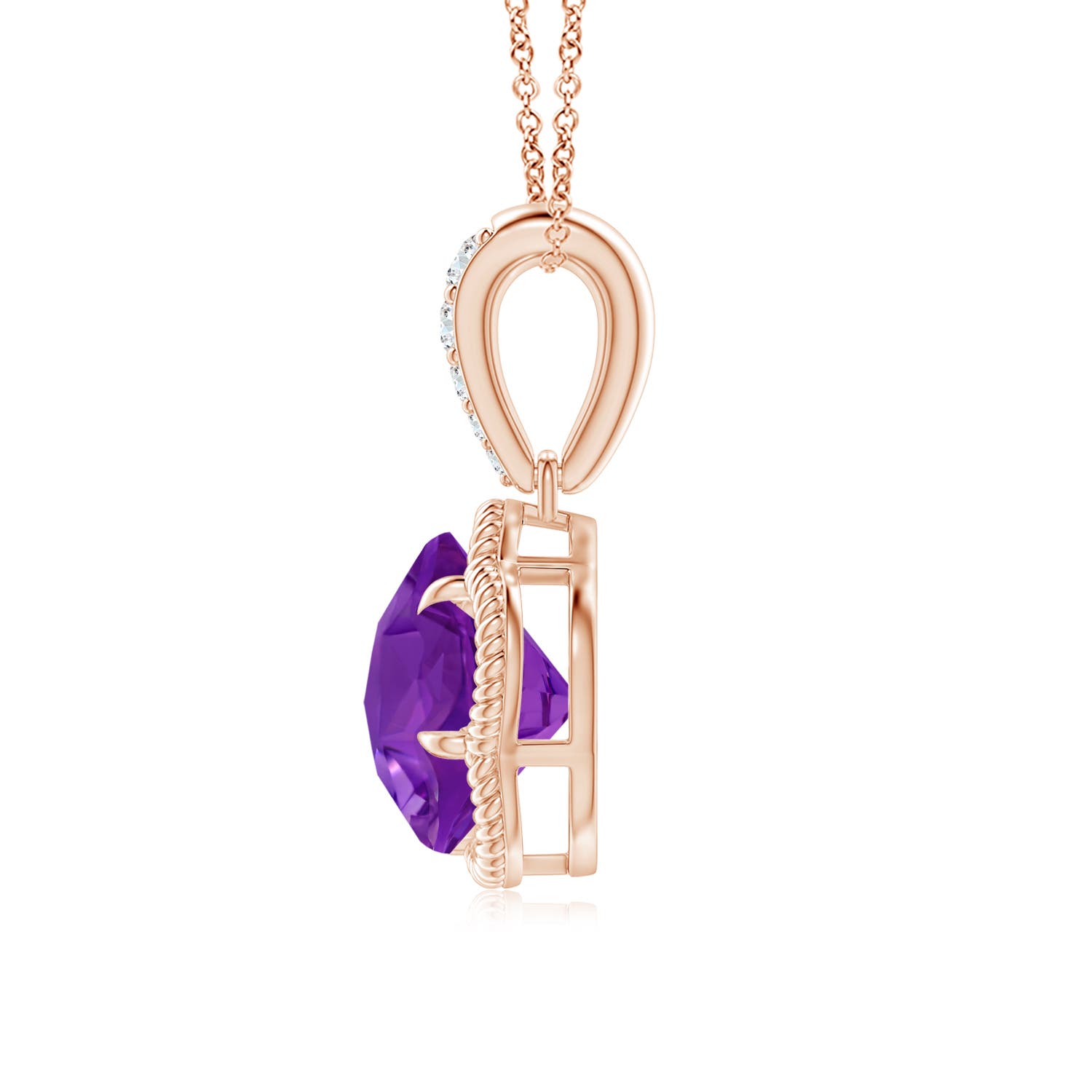 AAAA - Amethyst / 2.05 CT / 14 KT Rose Gold