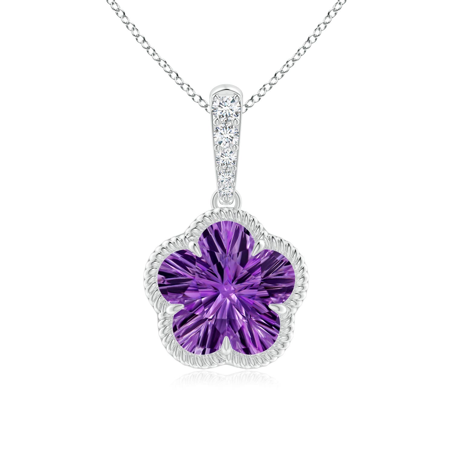 AAAA - Amethyst / 2.05 CT / 14 KT White Gold