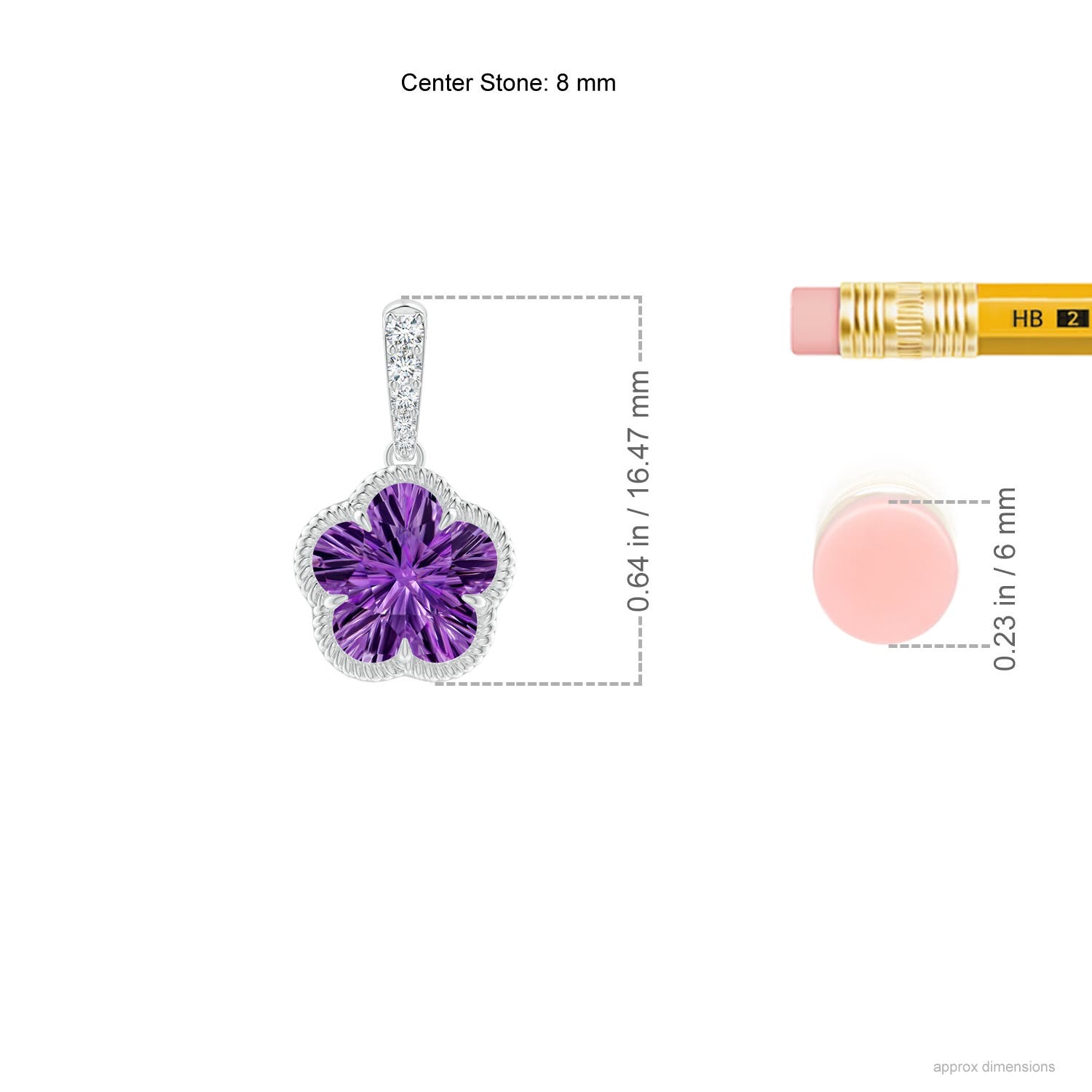 AAAA - Amethyst / 2.05 CT / 14 KT White Gold