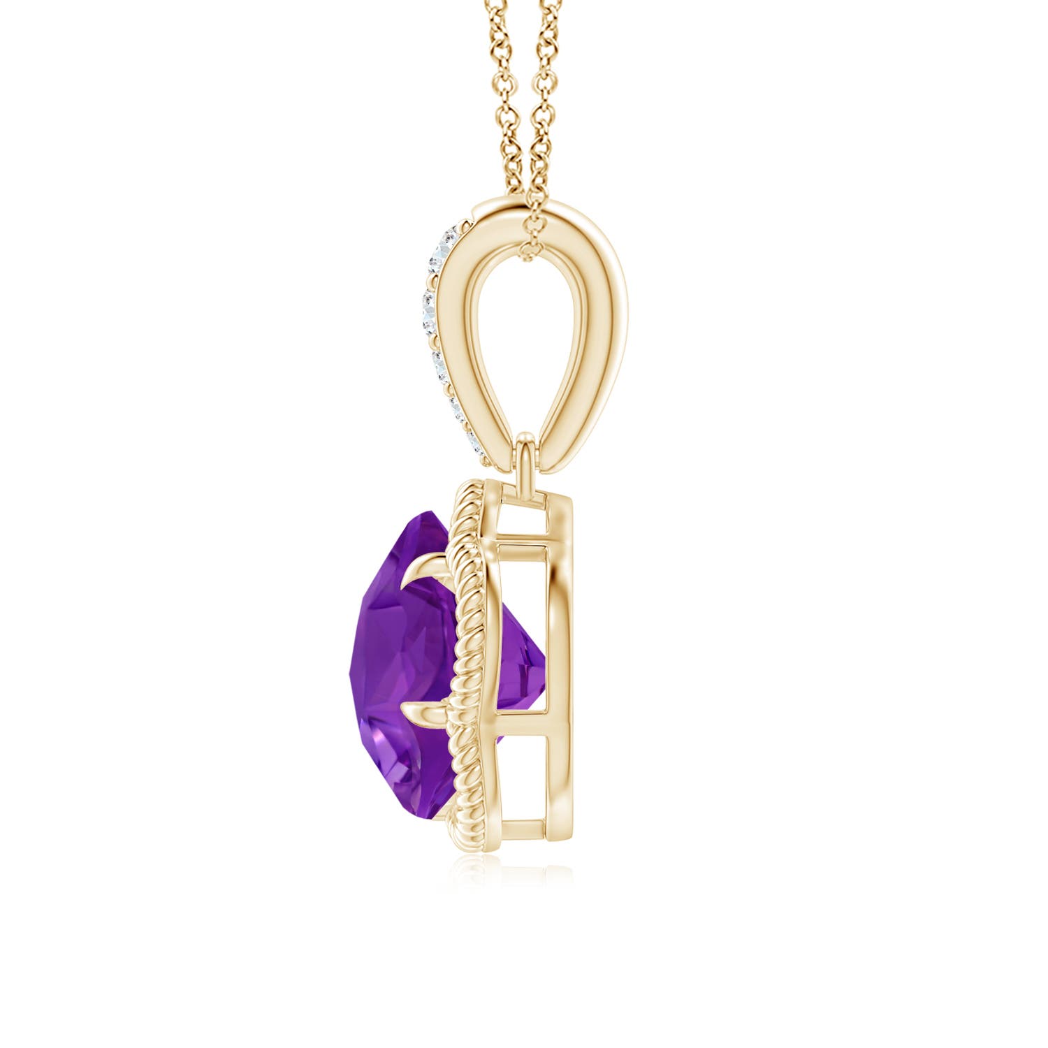 AAAA - Amethyst / 2.05 CT / 14 KT Yellow Gold