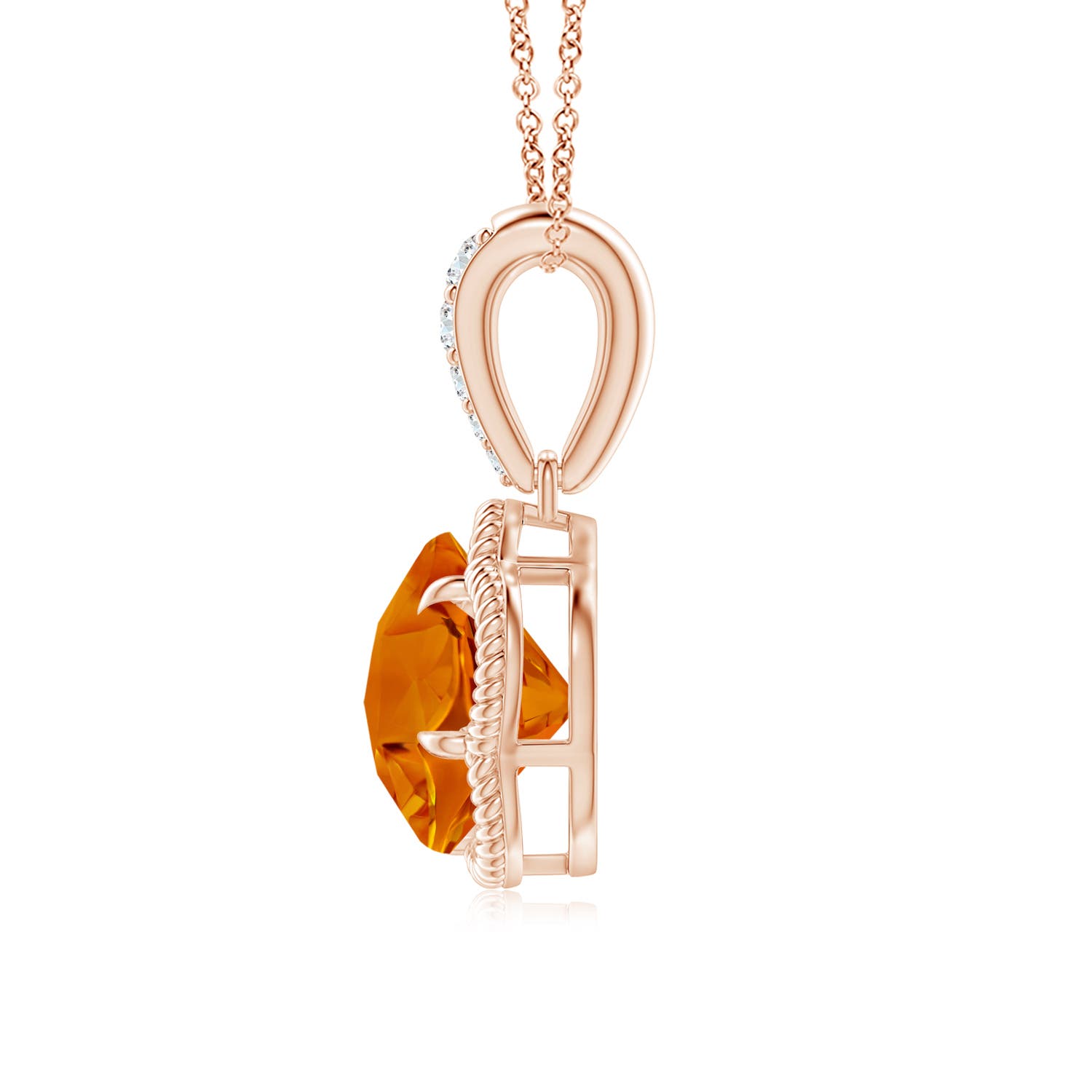 AAAA - Citrine / 2.05 CT / 14 KT Rose Gold